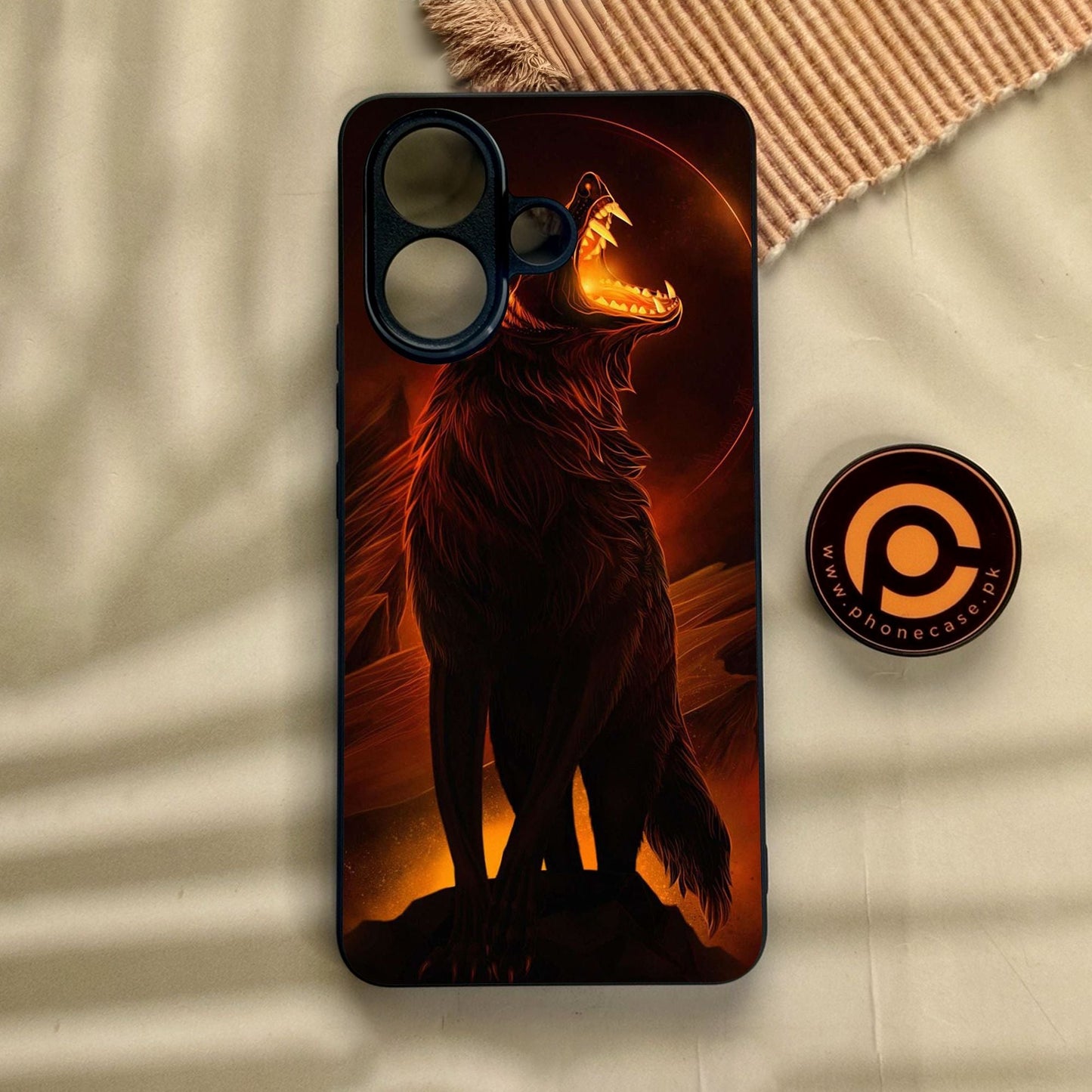 Vivo V60 Lite - Wolf Design 6 - Premium Metal Printed Soft Bumper Shock Proof Case