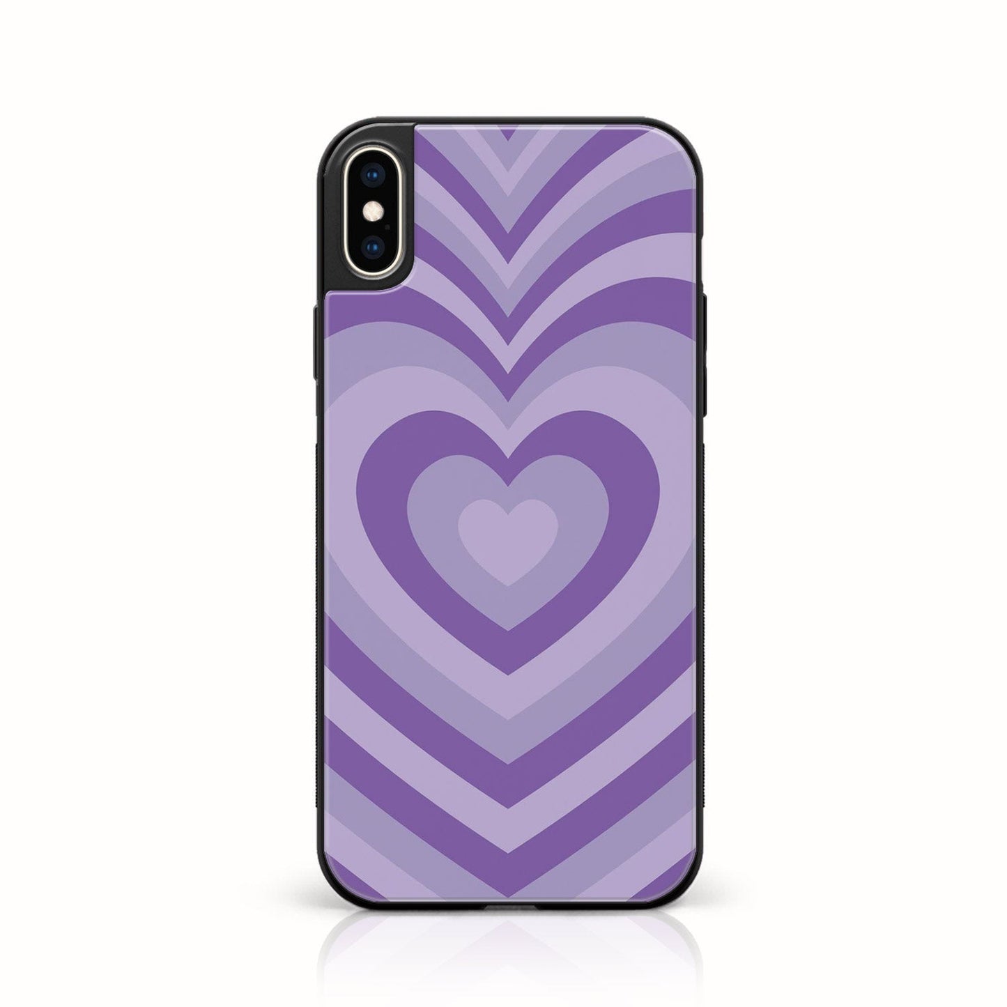 iPhone X/XS - Heart Beat Design 8 - Premium Metal Printed soft Bumper shock Proof Case CS-37267