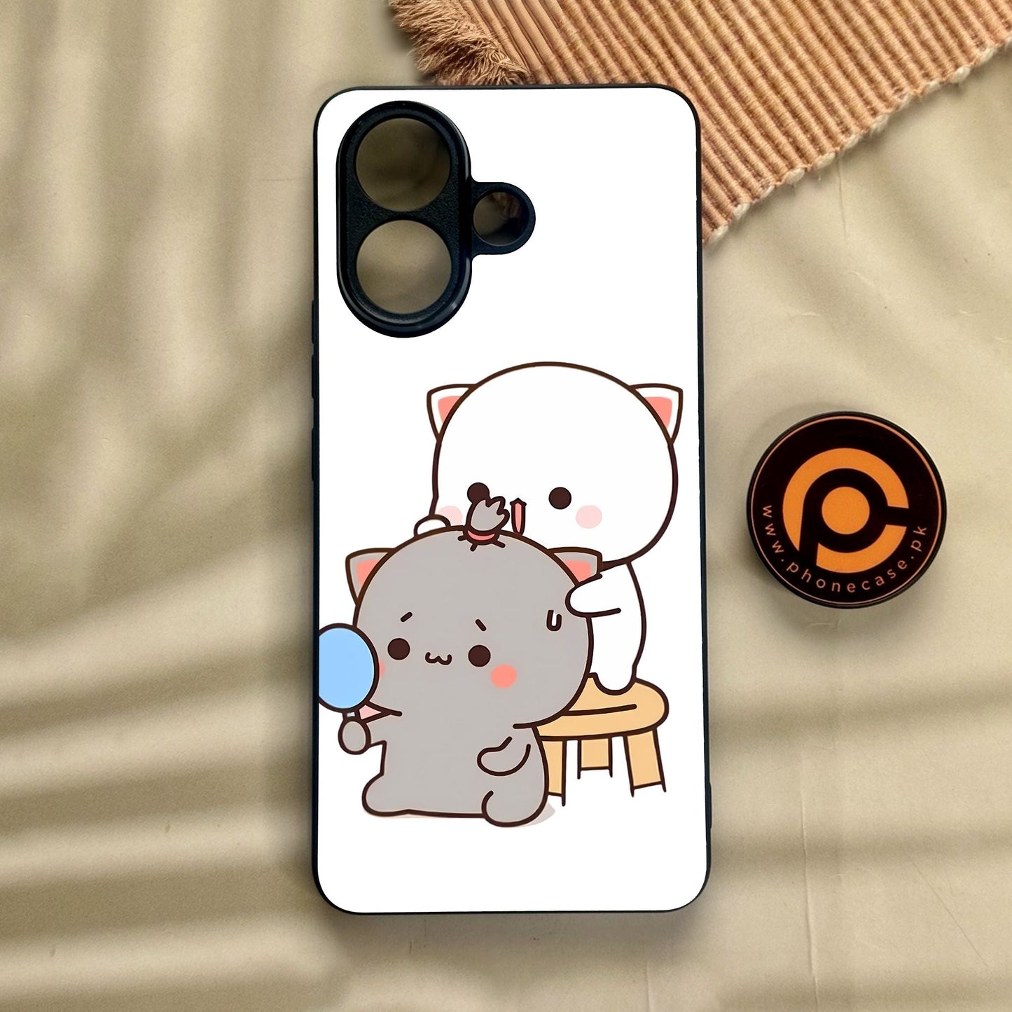 Vivo V60 Lite - Cute Bubu Dudu Design 7 - Premium Metal Printed Soft Bumper Shock Proof Case