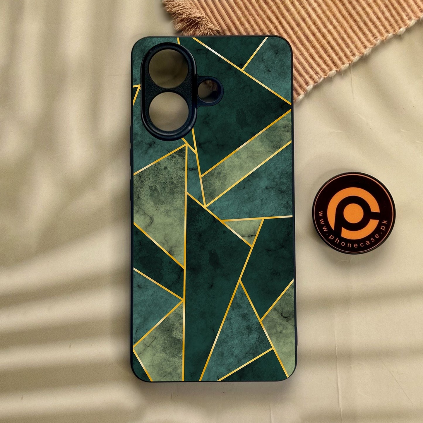 Vivo V60 Lite - Geometric Design 5 - Premium Metal Printed Soft Bumper Shock Proof Case