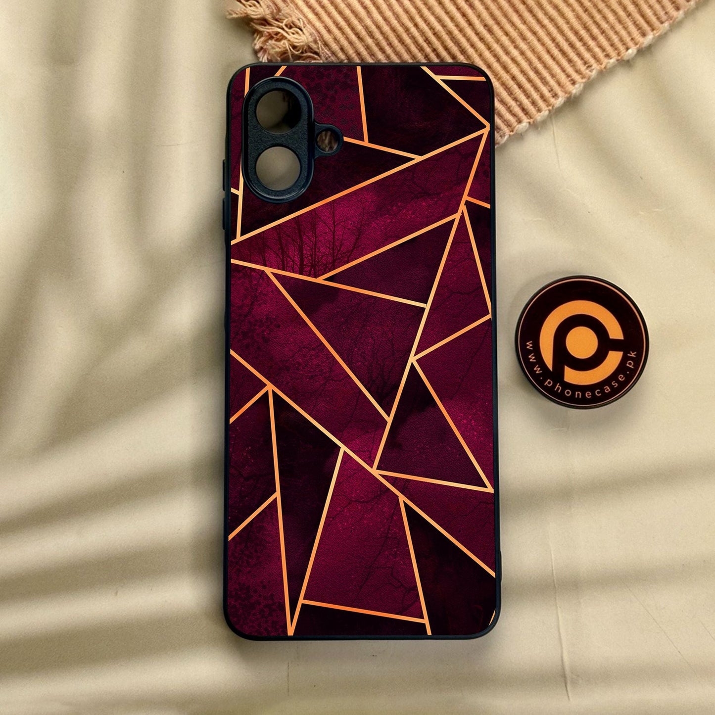 Samsung Galaxy A07 - Geometric Design 4 - Premium Metal Printed Soft Bumper Shock Proof Case