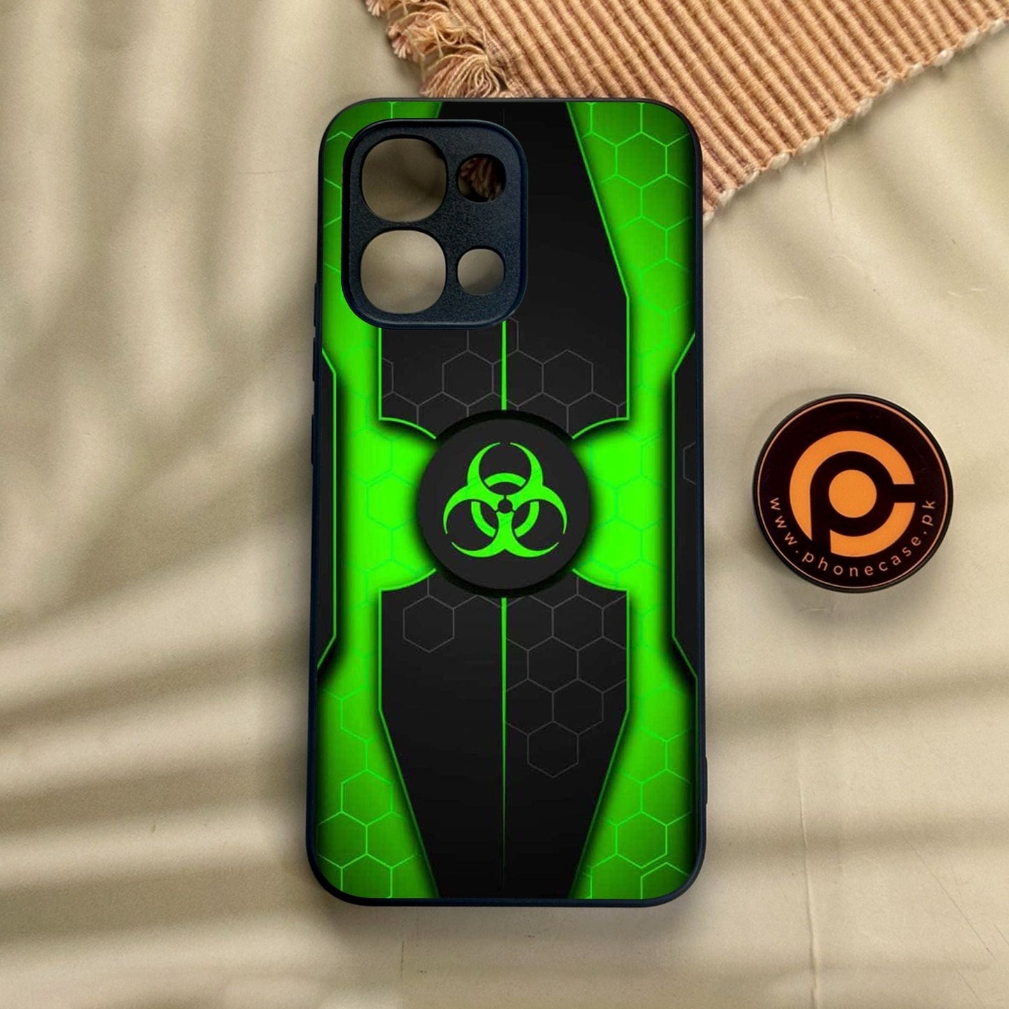 Oppo A6 Pro - Biohazard Design 3 - Premium Metal Printed Soft Bumper Shock Proof Case