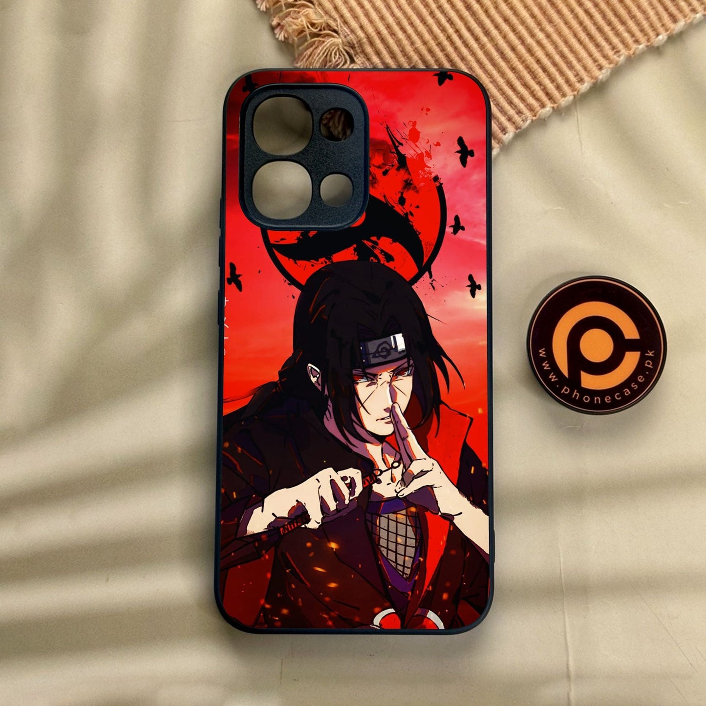 Oppo A6 Pro - Uchiha Itachi - Premium Metal Printed Soft Bumper Shock Proof Case