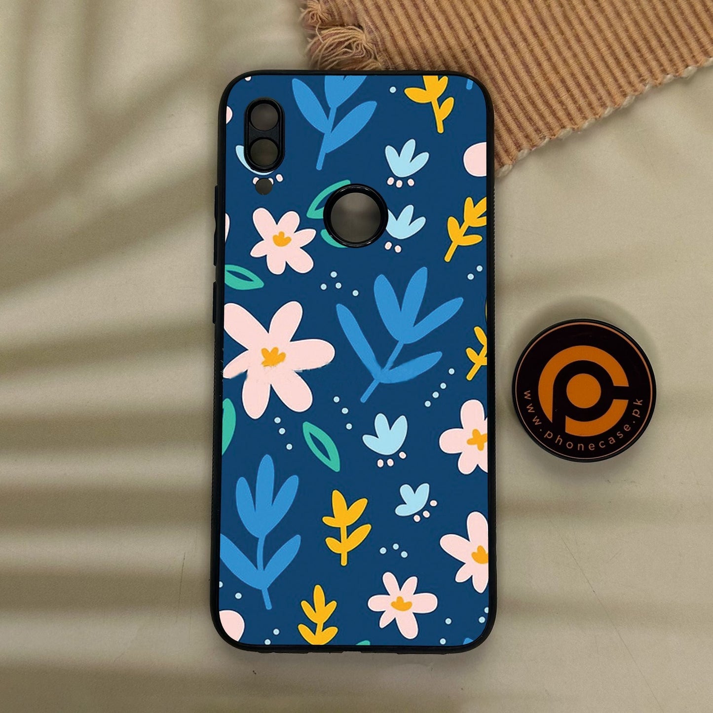 Redmi Note 7 - Colorful Flowers - Premium Metal Printed Soft Bumper Shock Proof Case