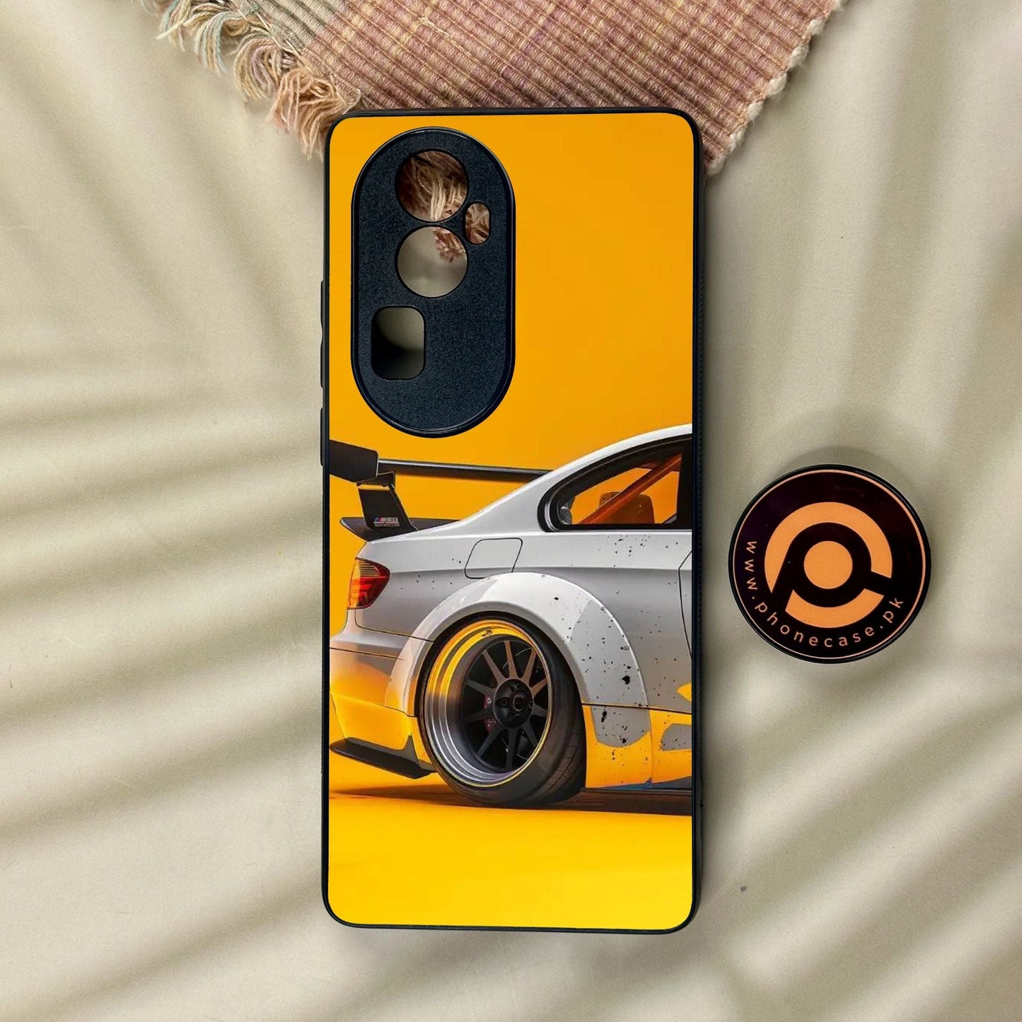 Oppo Reno 10 Pro Plus - M3 Gt2 Racing Car - Premium Metal Printed Soft Bumper Shock Proof Case