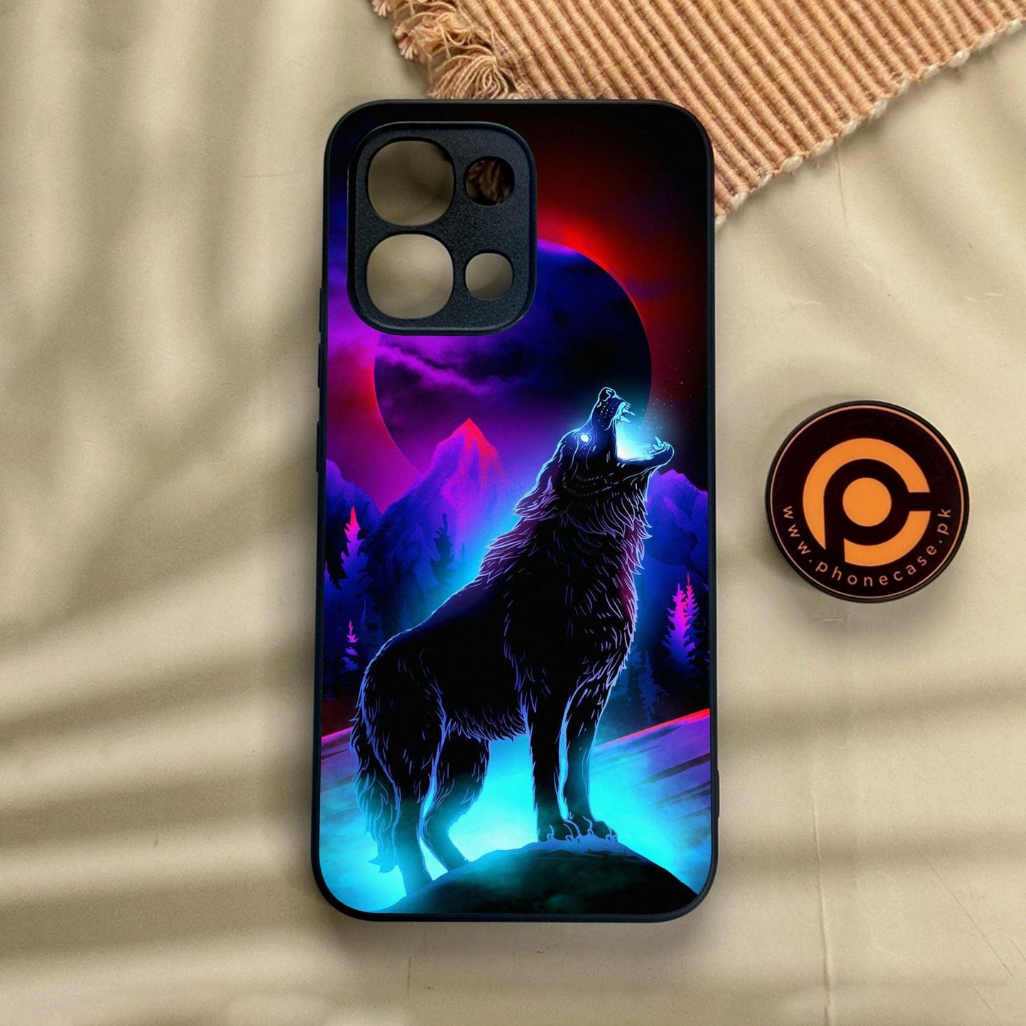 Oppo A6 Pro - Wolf Design 2 - Premium Metal Printed Soft Bumper Shock Proof Case