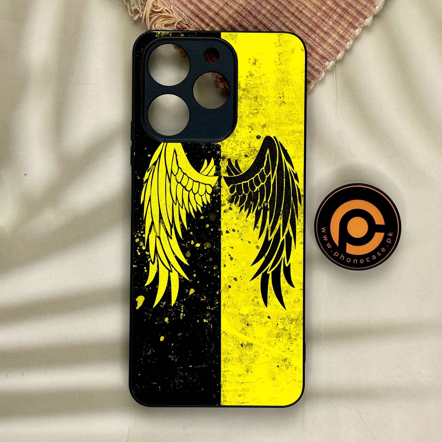 Realme Note 70 - Angel 2.0 Design 1 - Premium Metal Printed Soft Bumper Shock Proof Case