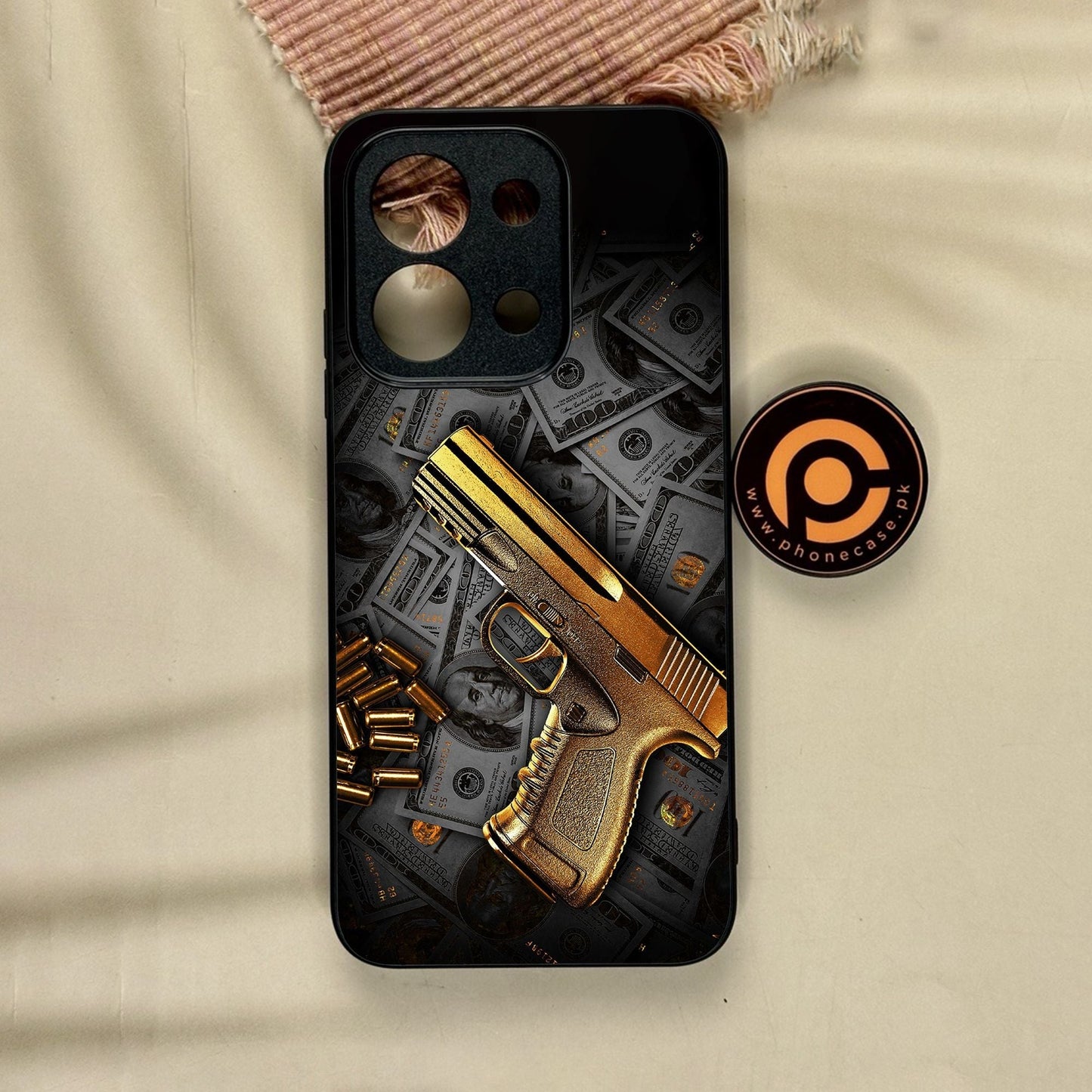 Xiaomi Redmi 15C - Dollar Design 7 - Premium Metal Printed Soft Bumper Shock Proof Case