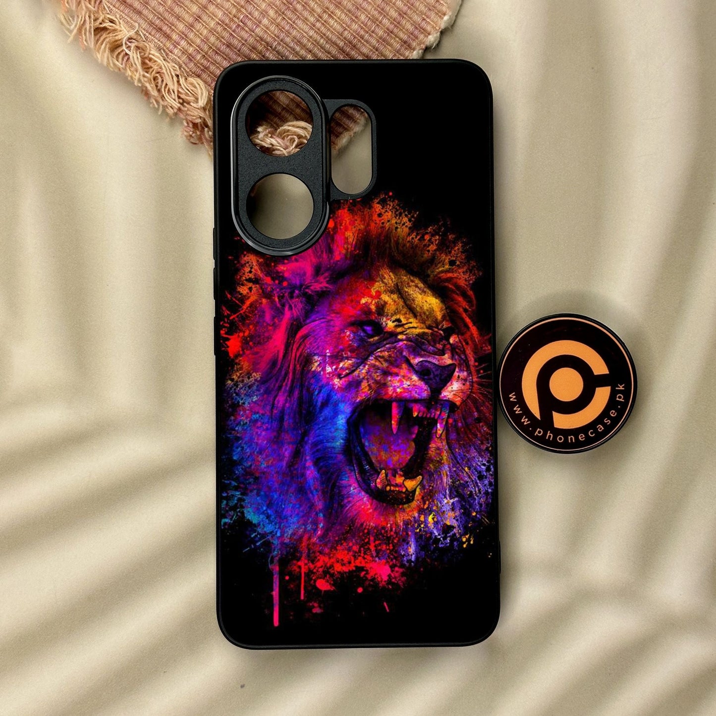 Vivo V60 - Tiger 2.0 Design 5 - Premium Metal Printed Soft Bumper Shock Proof Case