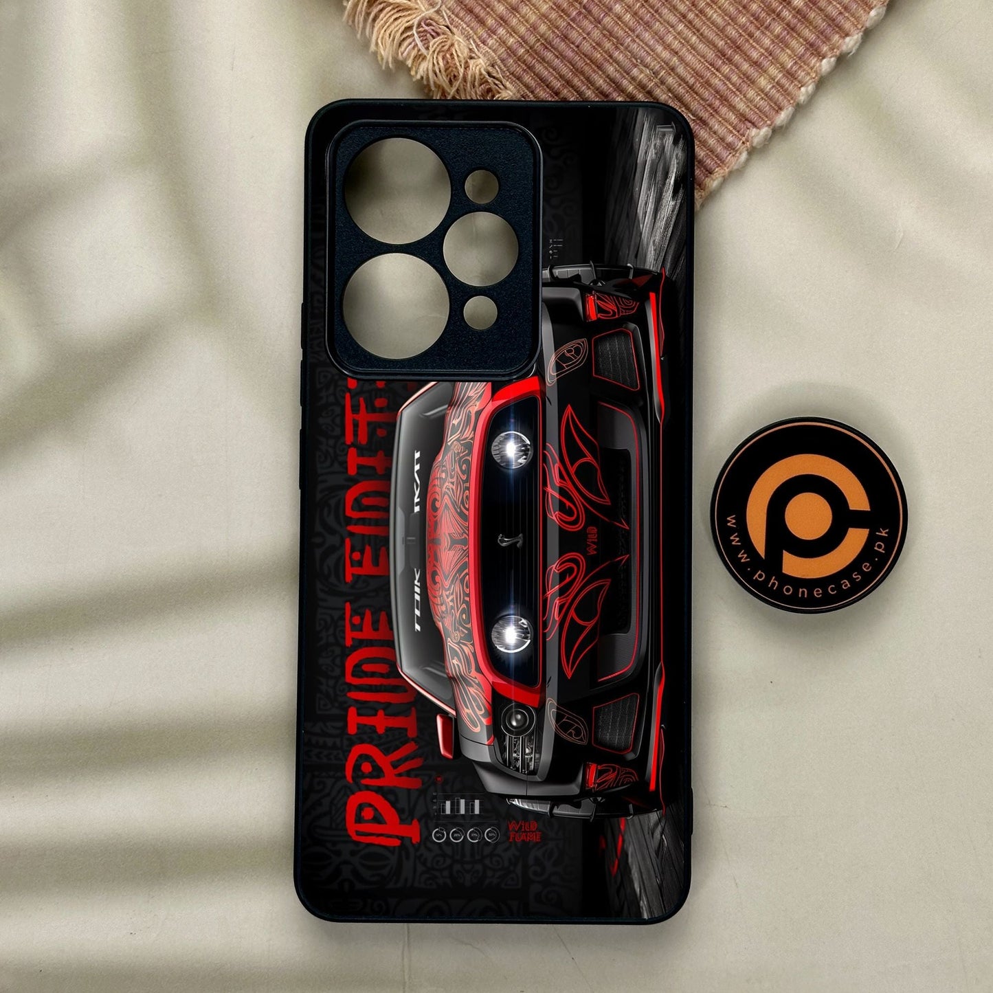 Realme 15 Pro - Cobra X Racing Car - Premium Metal Printed Soft Bumper Shock Proof Case