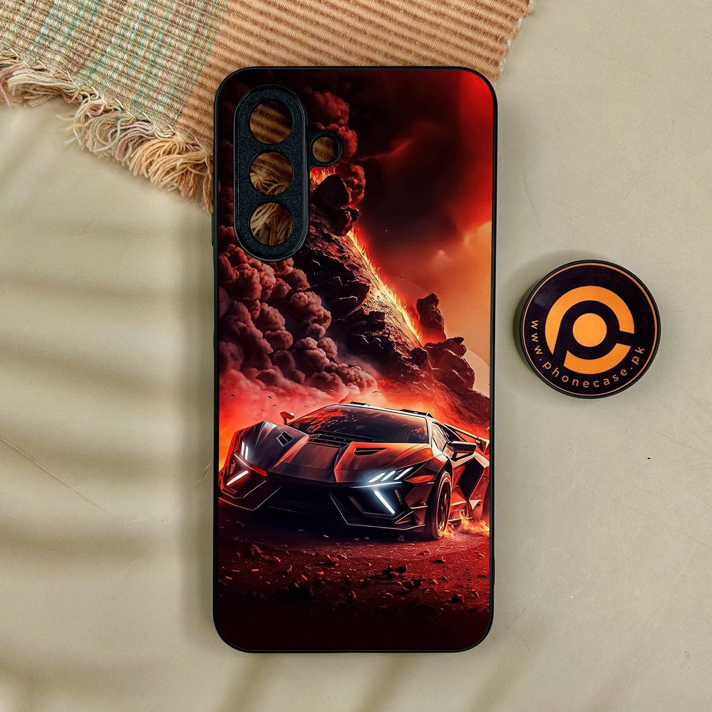 Samsung Galaxy A17 - Racing Design 7 - Premium Metal Printed Soft Bumper Shock Proof Case