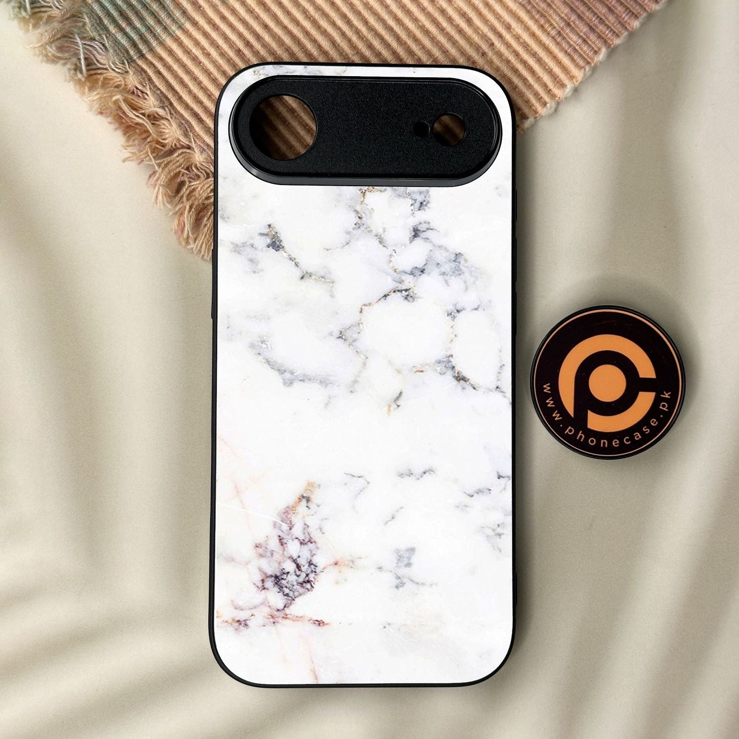 iPhone Air - White Design 3 - Premium Metal Printed Soft Bumper Shock Proof Case