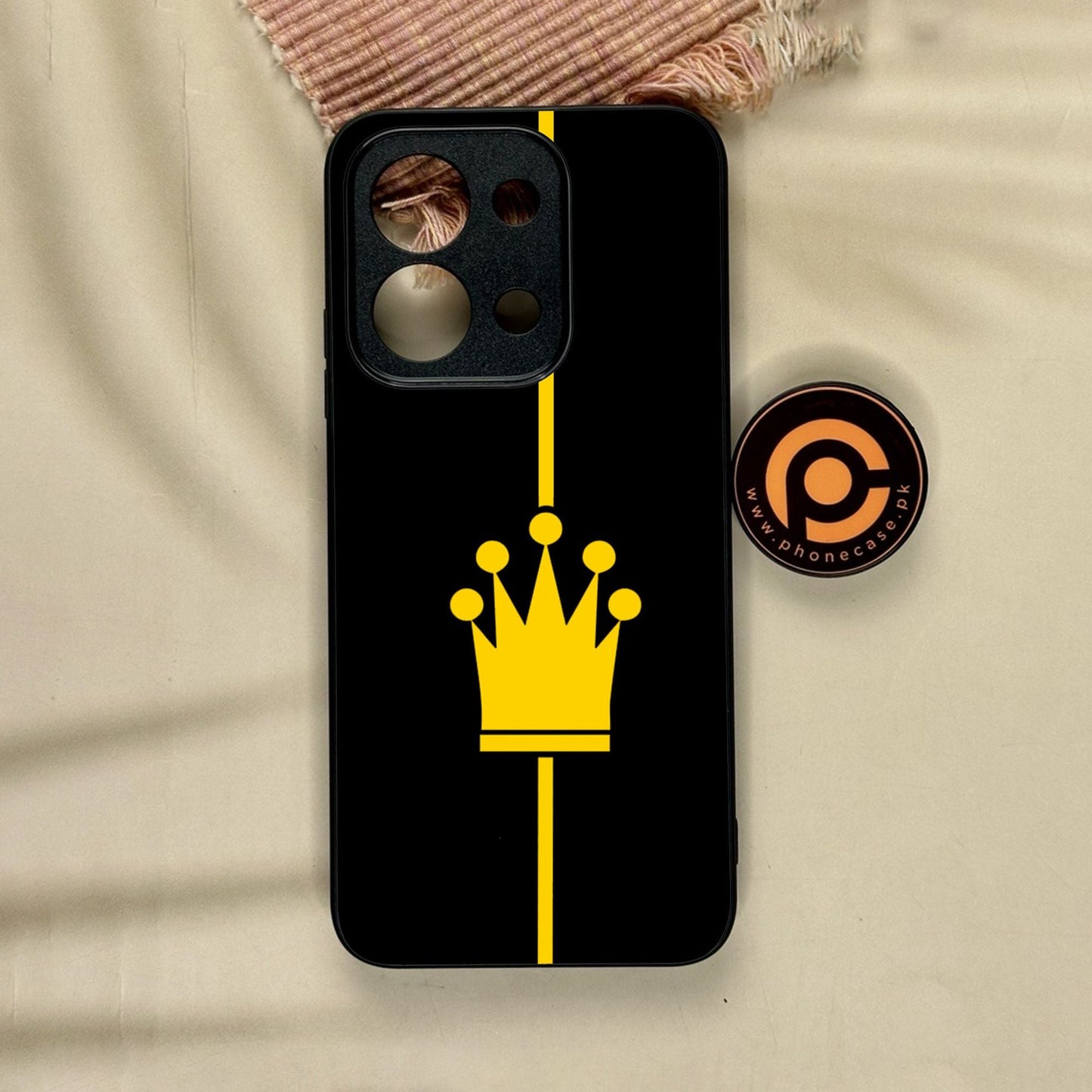 Xiaomi Redmi 15C - King Design 1 - Premium Metal Printed Soft Bumper Shock Proof Case