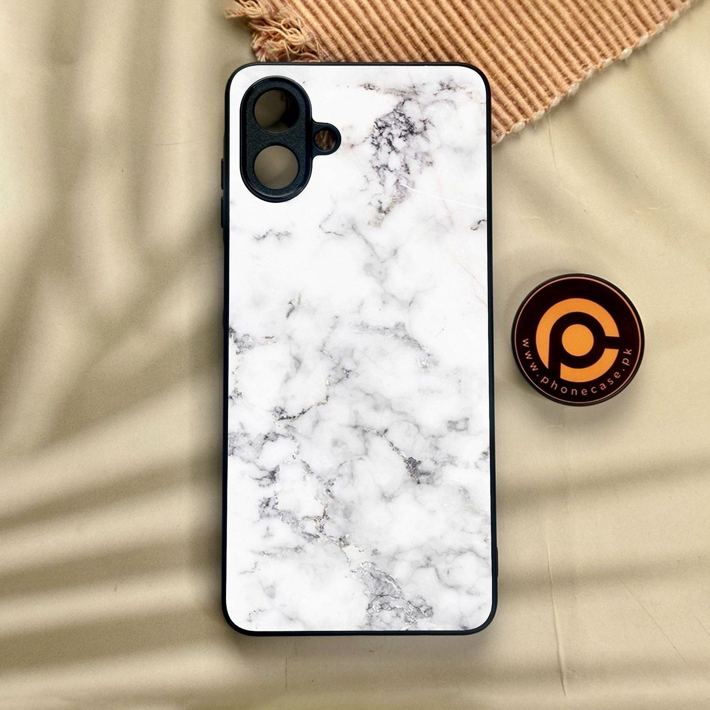 Samsung Galaxy A07 - White Design 10 - Premium Metal Printed Soft Bumper Shock Proof Case