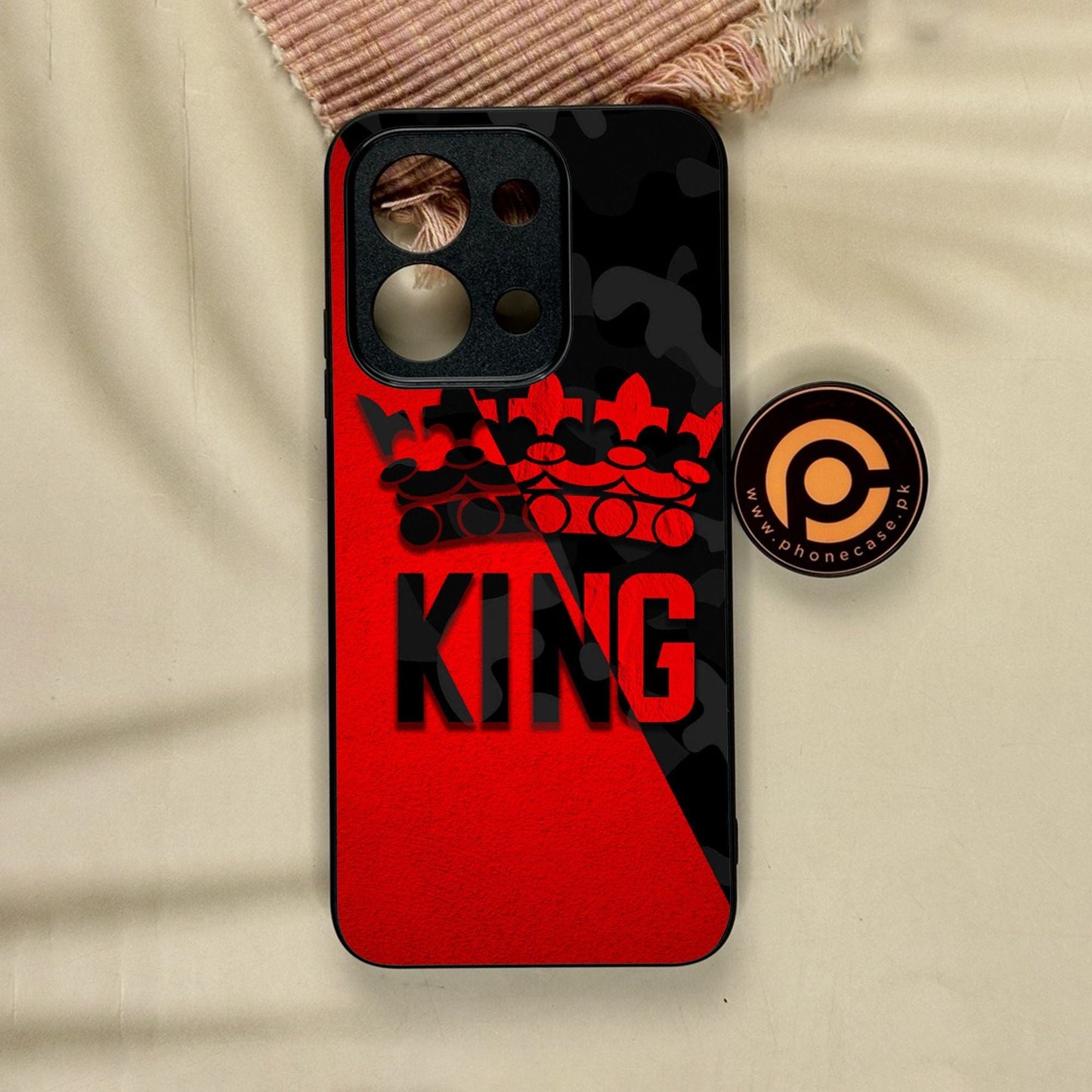 Xiaomi Redmi 15C - King Design 6 - Premium Metal Printed Soft Bumper Shock Proof Case