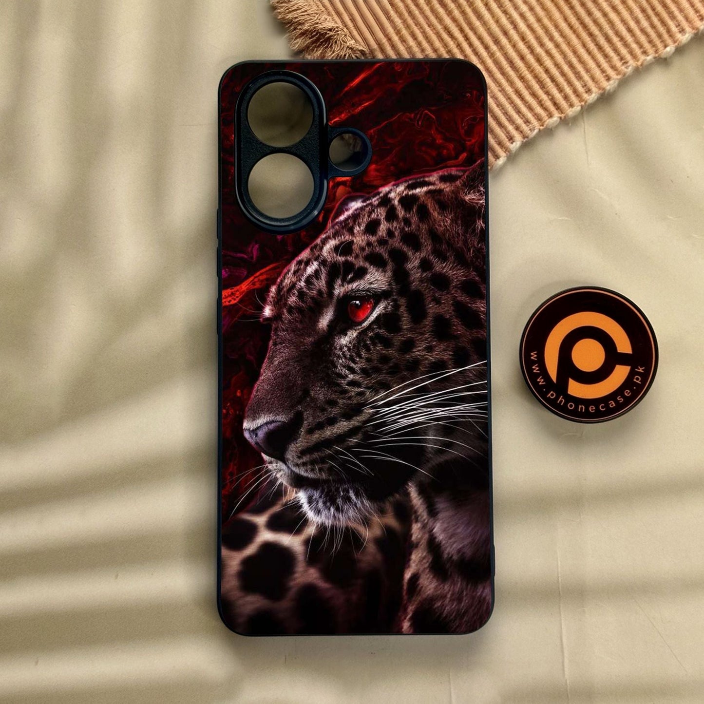 Vivo V60 Lite - Tiger Design 5 - Premium Metal Printed Soft Bumper Shock Proof Case