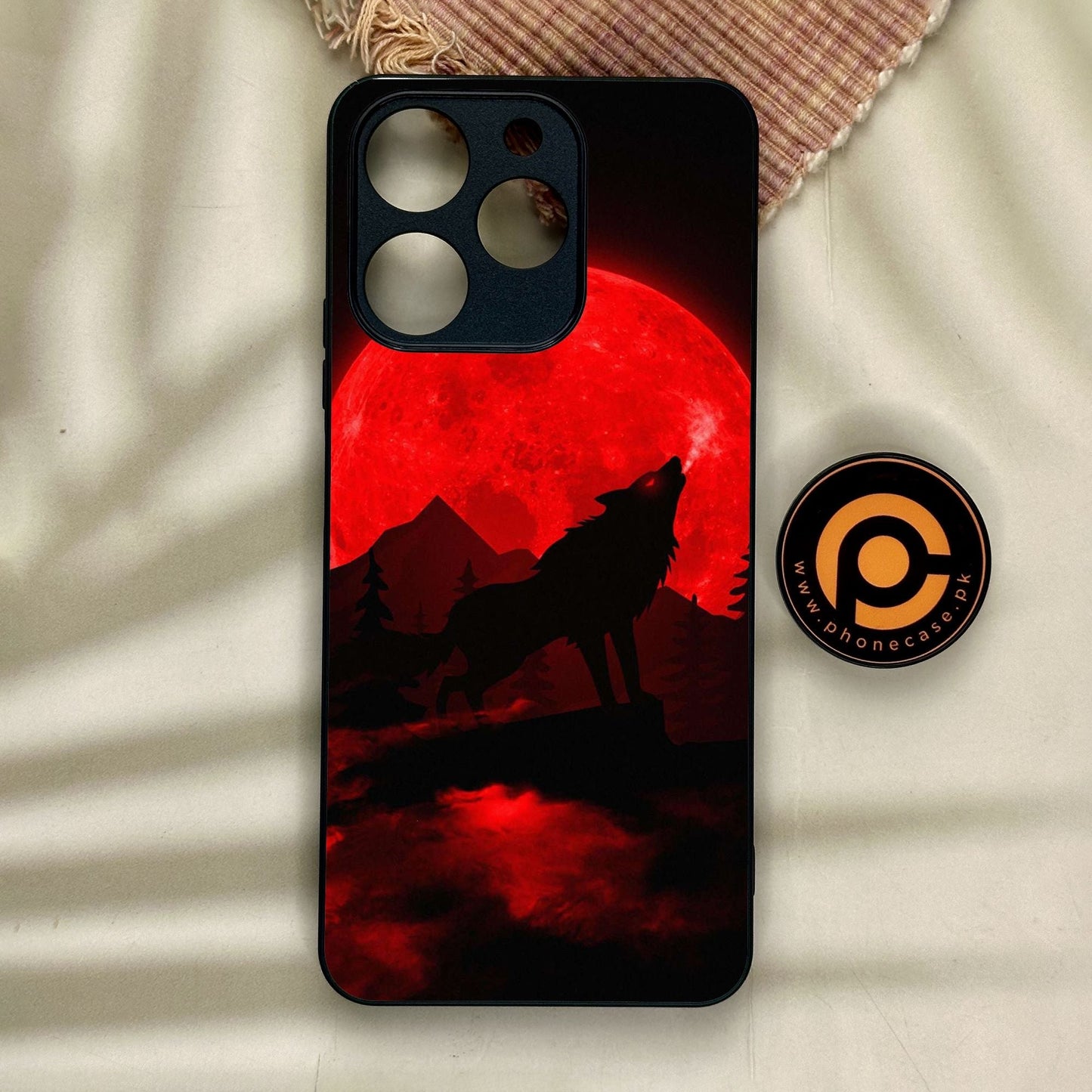 Realme Note 70 - Wolf Design 5 - Premium Metal Printed Soft Bumper Shock Proof Case