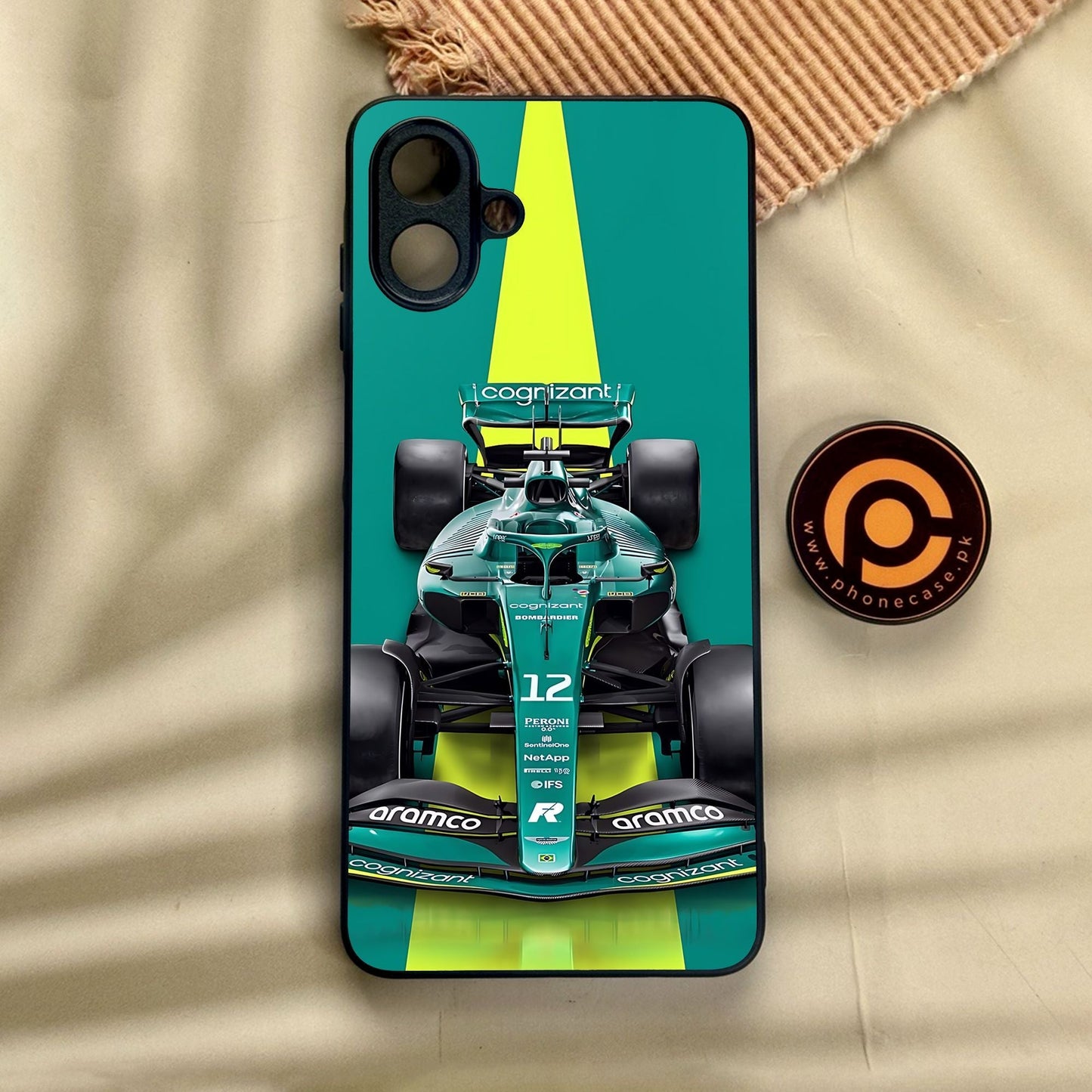 Samsung Galaxy A07 - Formula 1 Design 6 - Premium Metal Printed Soft Bumper Shock Proof Case