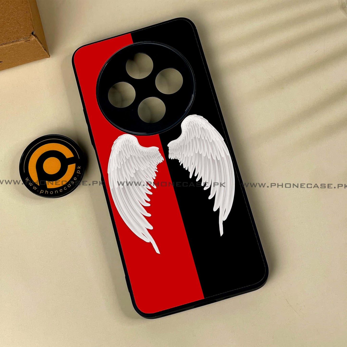 Xiaomi Redmi 14c - Angel Wings 2.0 Design 4 - Premium Printed Glass soft Bumper shock Proof Case CS-38657