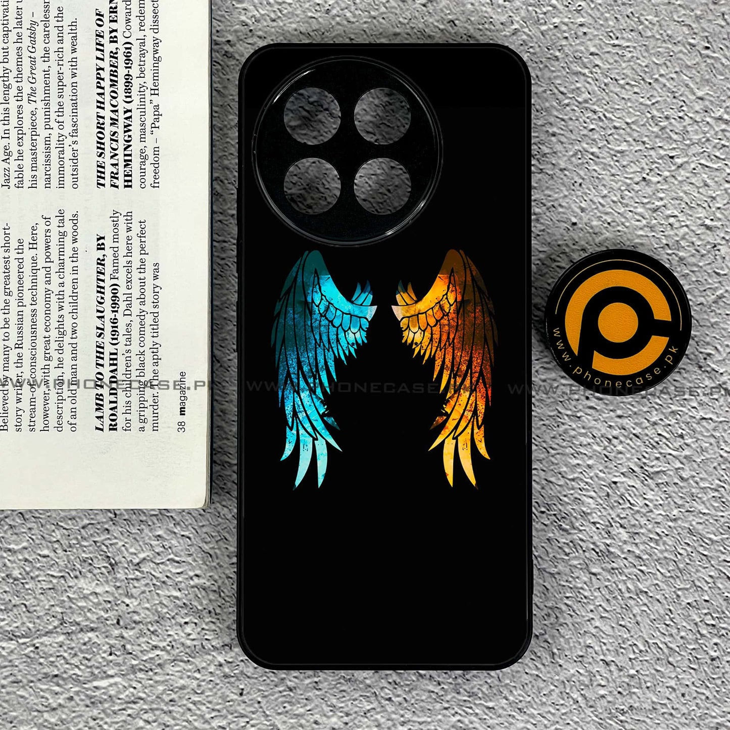 OnePlus 13R - Angel Wings 2.0 Design 8 - Premium Printed Glass soft Bumper shock Proof Case CS-38969