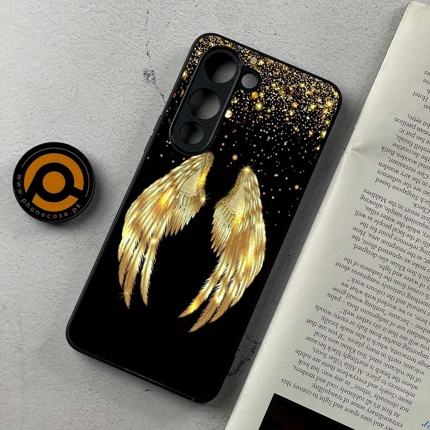 Vivo Y04 - Angel Wings Design 1 - Premium Metal Printed Soft Bumper Shockproof Case CS-38985