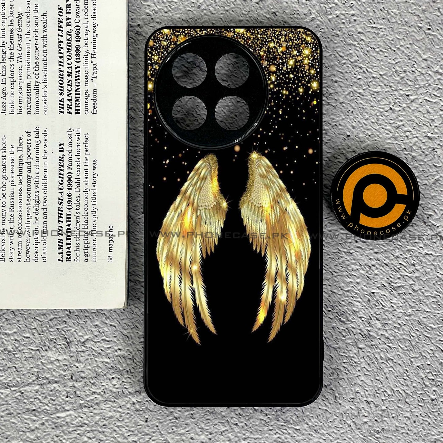 OnePlus 13R - Angel Wings Series - Premium Printed Glass soft Bumper shock Proof Case