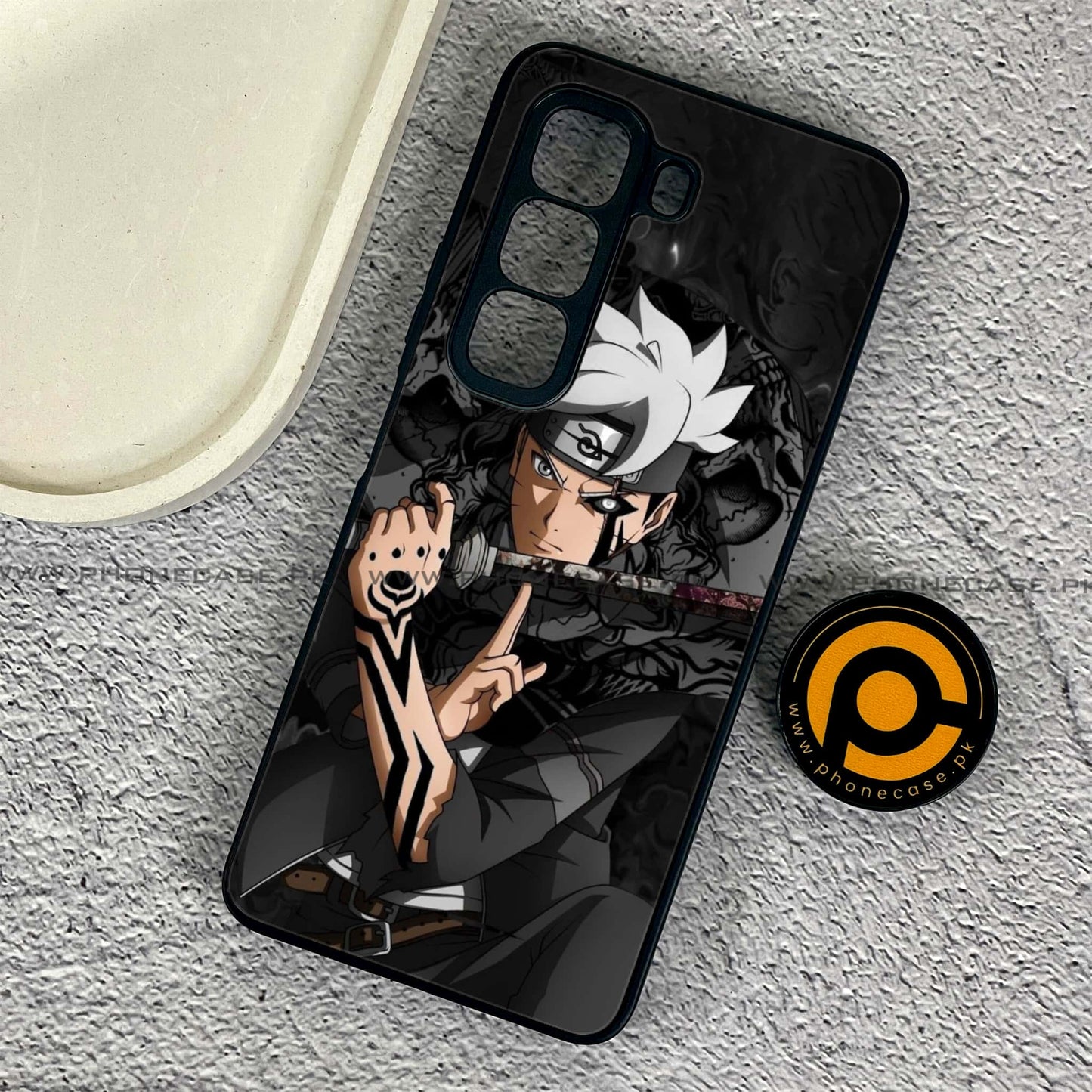 Infinix Hot 50 Pro - Anime 2.0 Design 1 - Premium Metal Printed soft Bumper shock Proof Case CS-38954