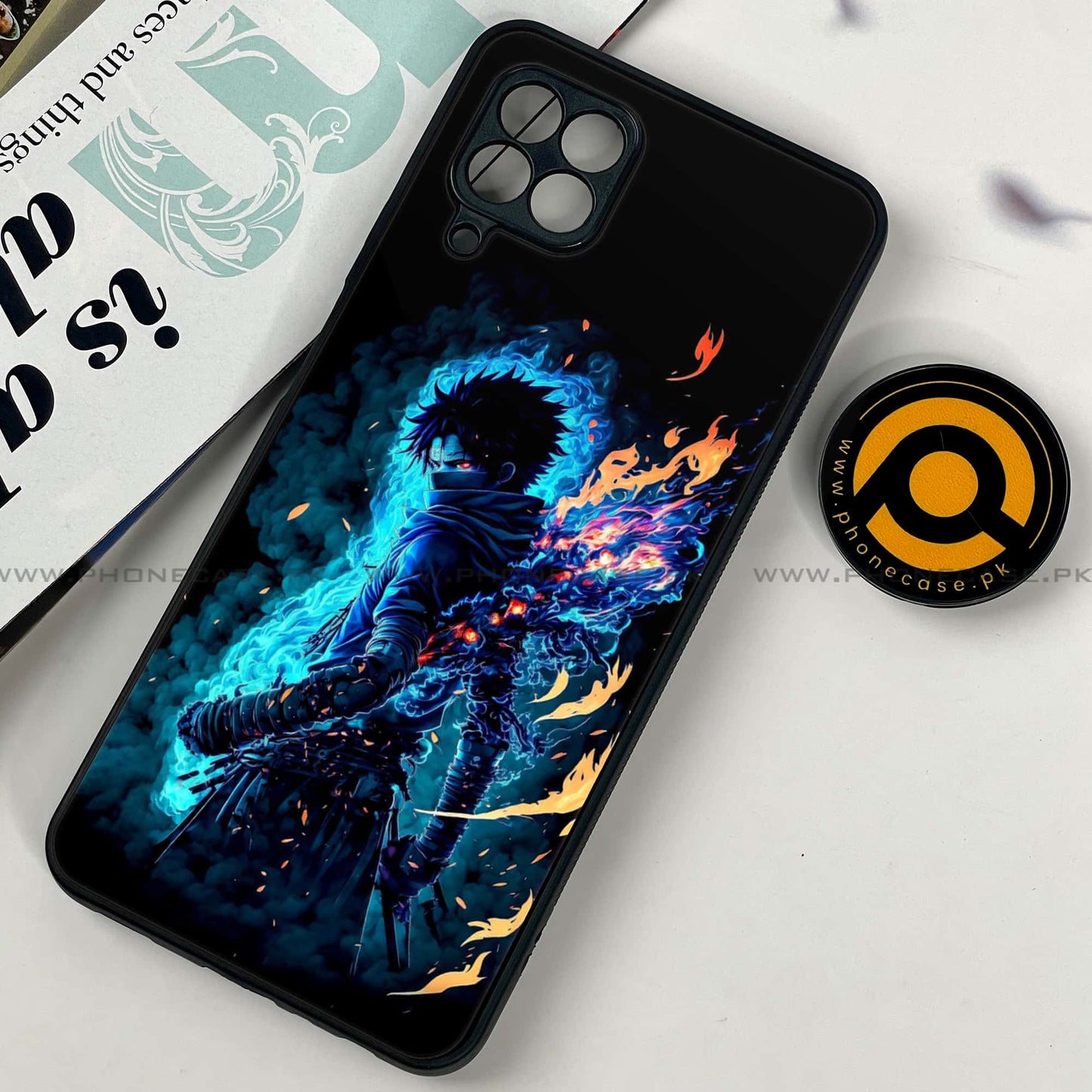 Samsung Galaxy A22 - Anime 2.0 Design 7 - Premium Printed Glass soft Bumper shock Proof Case CS-37291