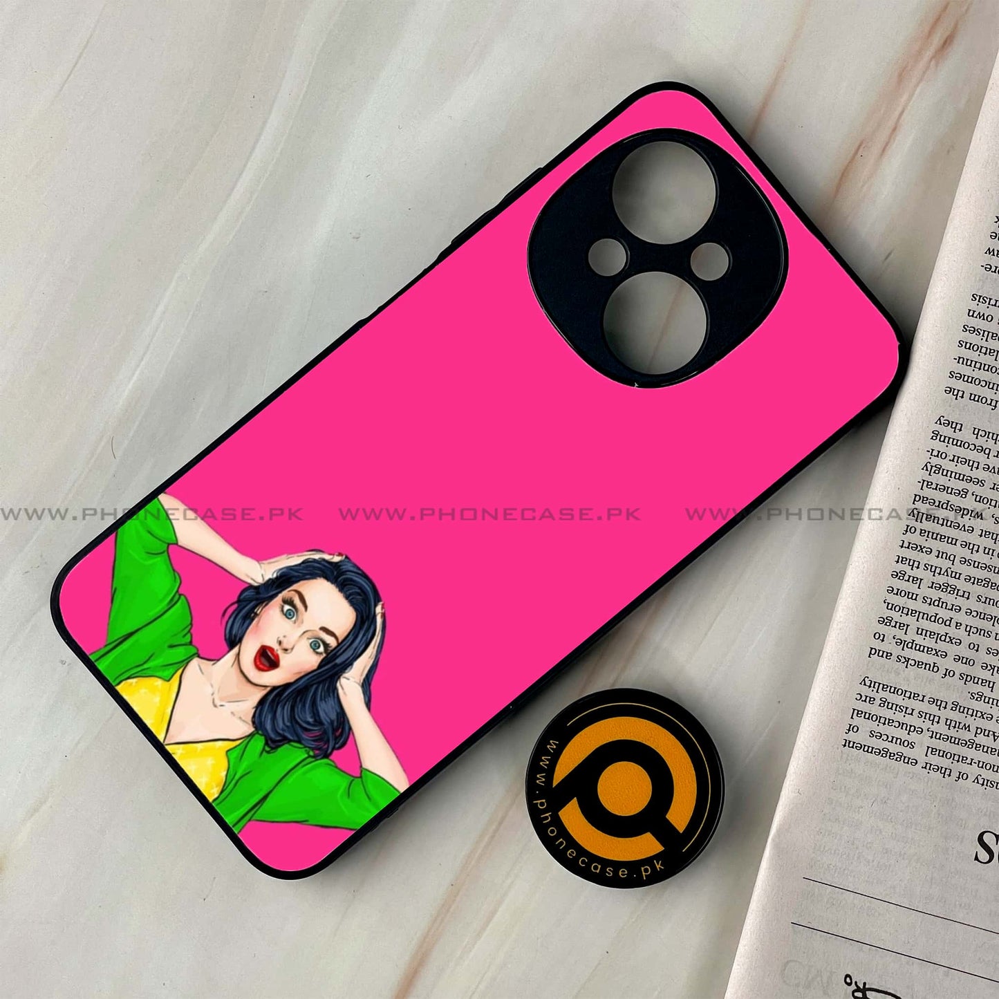 Tecno Spark Go 1 - Anime Girls Series - Premium Printed Glass soft Bumper shock Proof Case