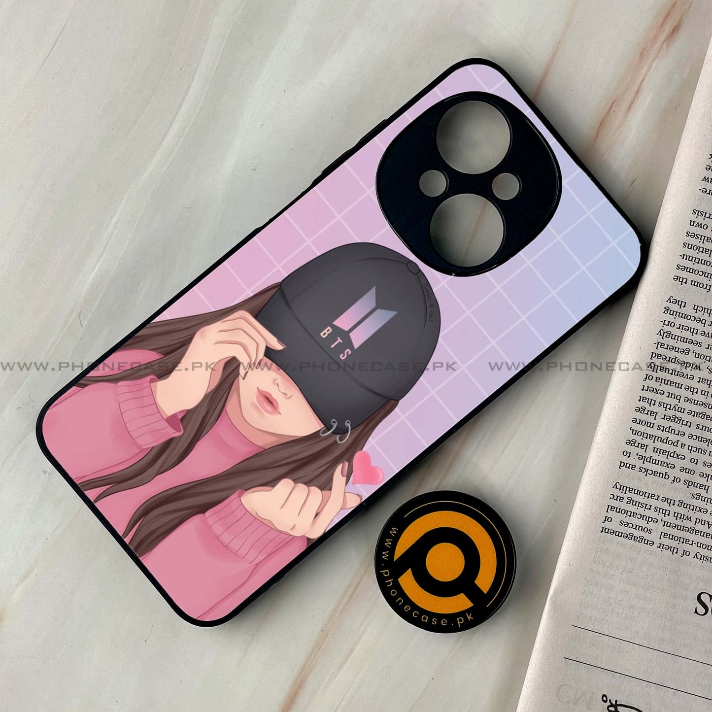 Tecno Spark Go 1 - Anime Girls Series - Premium Printed Glass soft Bumper shock Proof Case