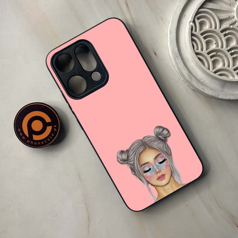 Oppo Reno 14 5G - Anime Girls Design 4 - Premium Metal Printed soft Bumper shock Proof Case CS-37680