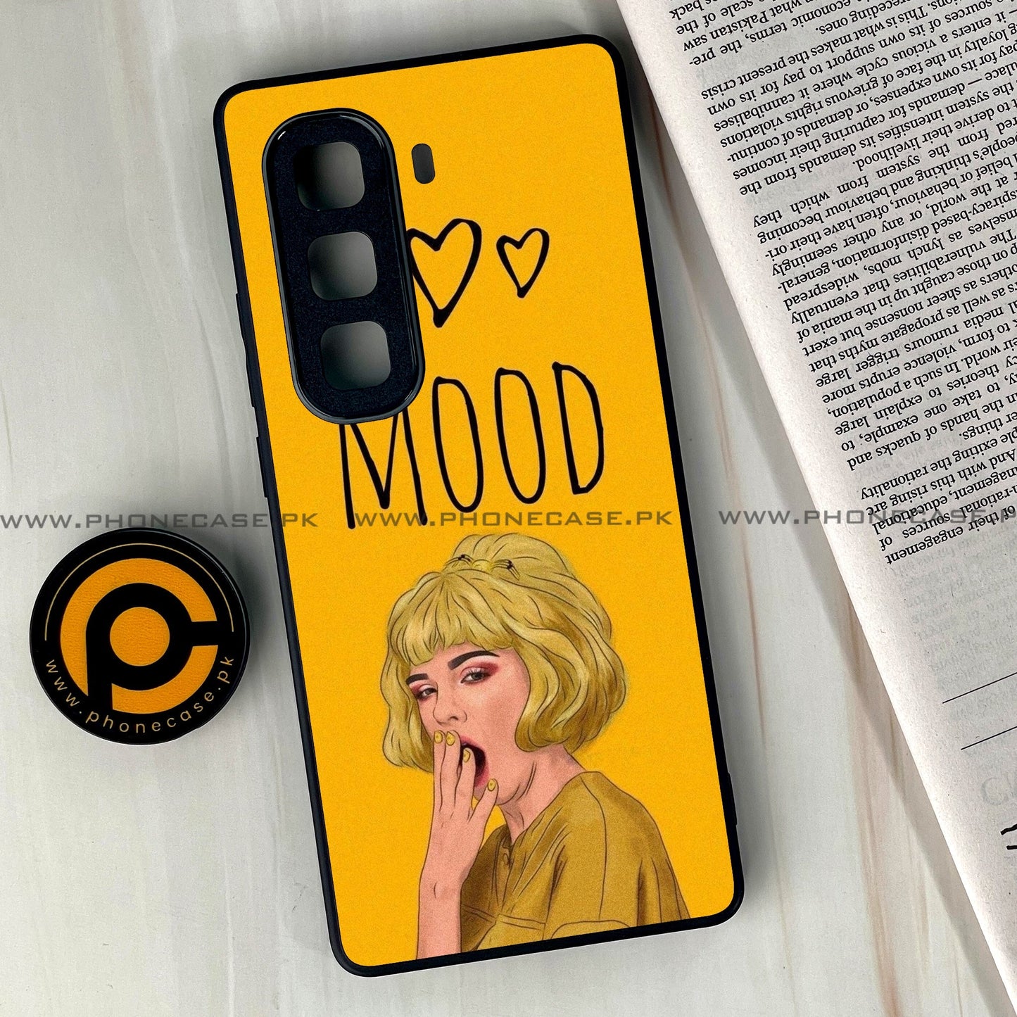 Infinix Hot 50 Pro Plus - Anime Girls Design 5 - Premium Metal Printed soft Bumper shock Proof Case CS-38358