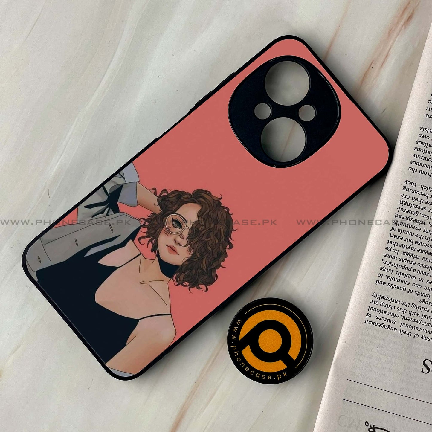 Tecno Spark Go 1 - Anime Girls Series - Premium Printed Glass soft Bumper shock Proof Case