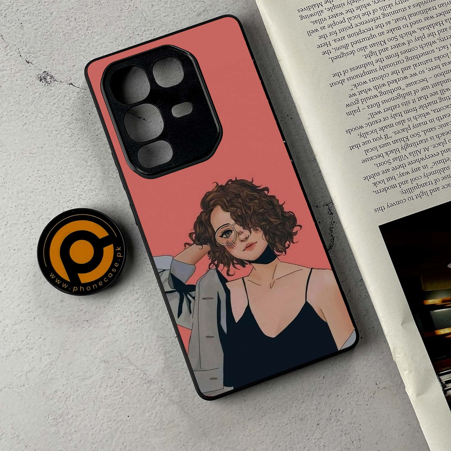 Infinix Note 50 - Anime Girls Design 6 - Premium Metal Printed Soft Bumper Shockproof Case CS-38994