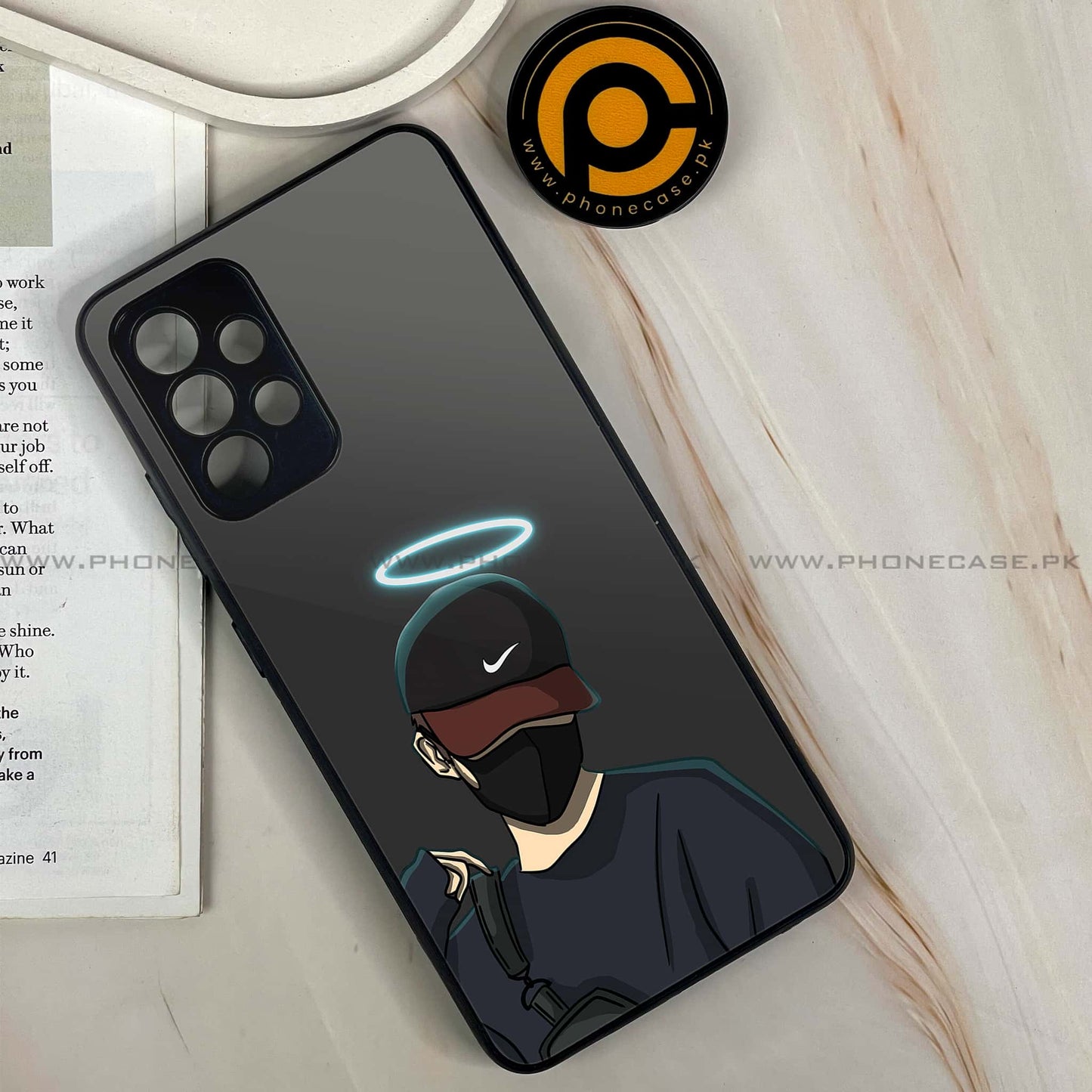 Galaxy A32 - Anime Design 1 - Premium Printed Glass soft Bumper shock Proof Case CS-37532