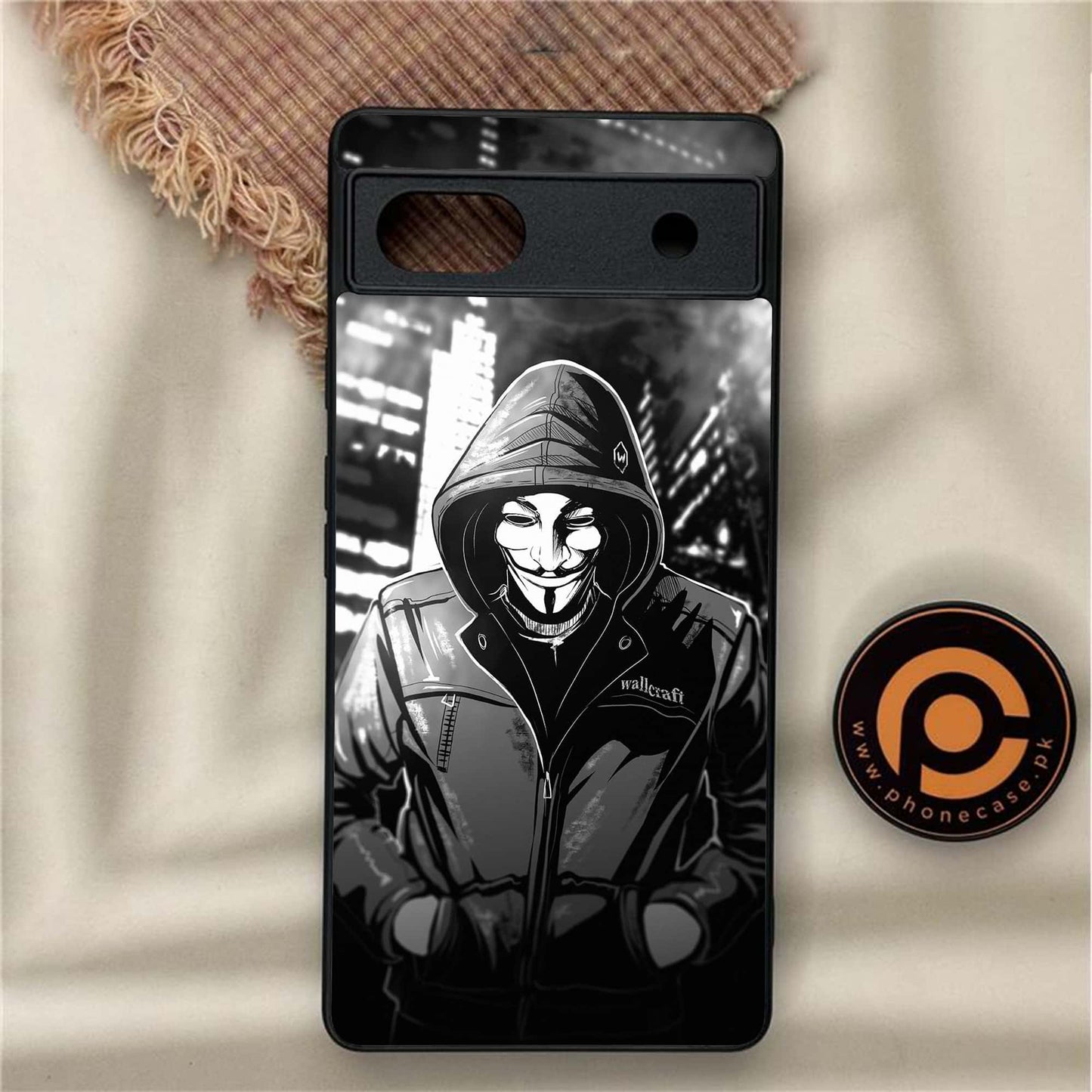 Google Pixel 6A - Anonymous 2.0 Design 1 Premium Metal Printed soft Bumper Shock Proof Case CS-38050