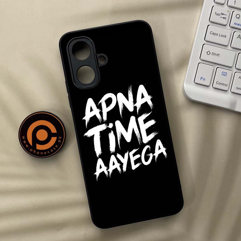 Infinix Smart 10 - Apna Time Ayega - Premium Metal Printed soft Bumper Shock Proof Case CS-37617