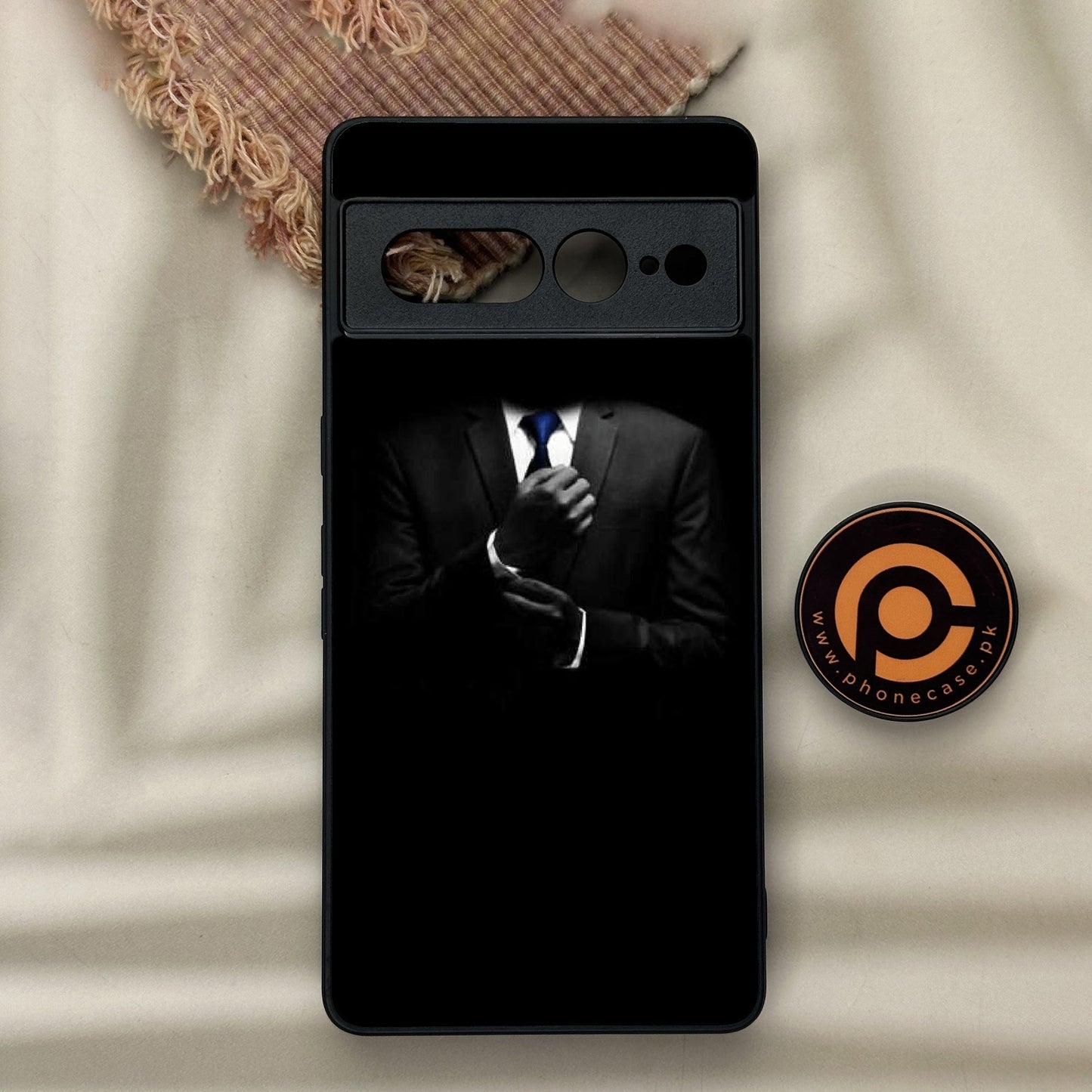 Google Pixel 7 Pro - Black Art Design 1 - Premium Metal Printed soft Bumper Shock Proof Case CS-38071 CS-38271 CS-38296 CS-39040