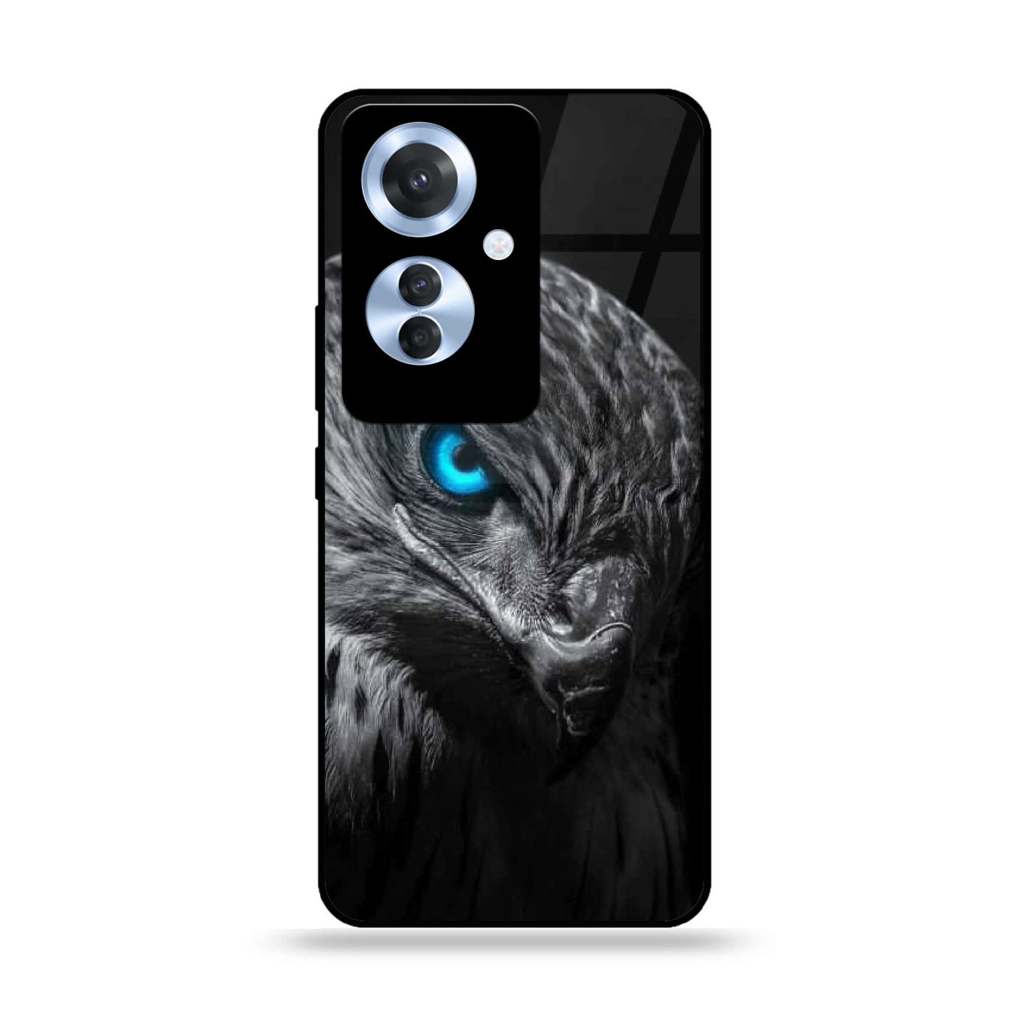 Oppo Reno 11F - Black Art Design 2 - Premium Printed Glass soft Bumper shock Proof Case CS-38169 CS-38502