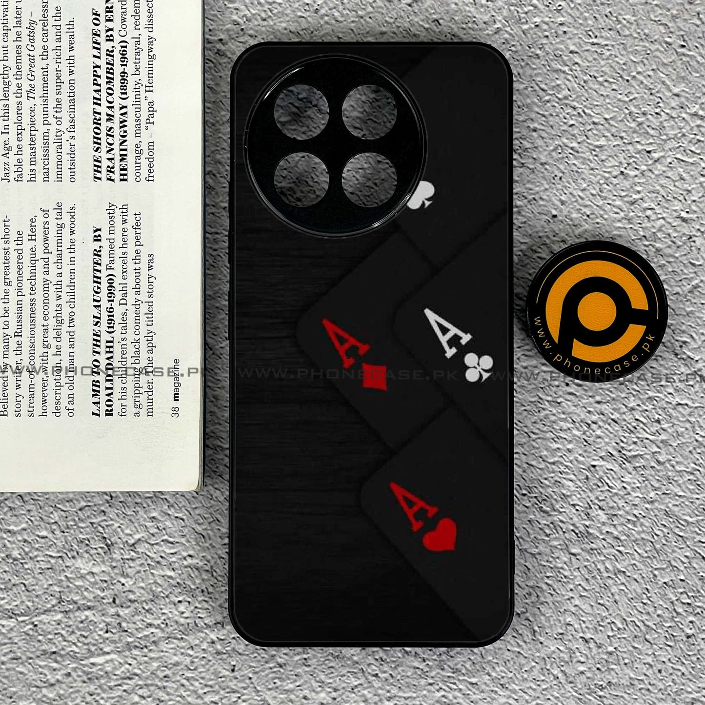 Tecno Spark 30 Pro - Black Art Design 5 - Premium Printed Glass soft Bumper shock Proof Case CS-38452