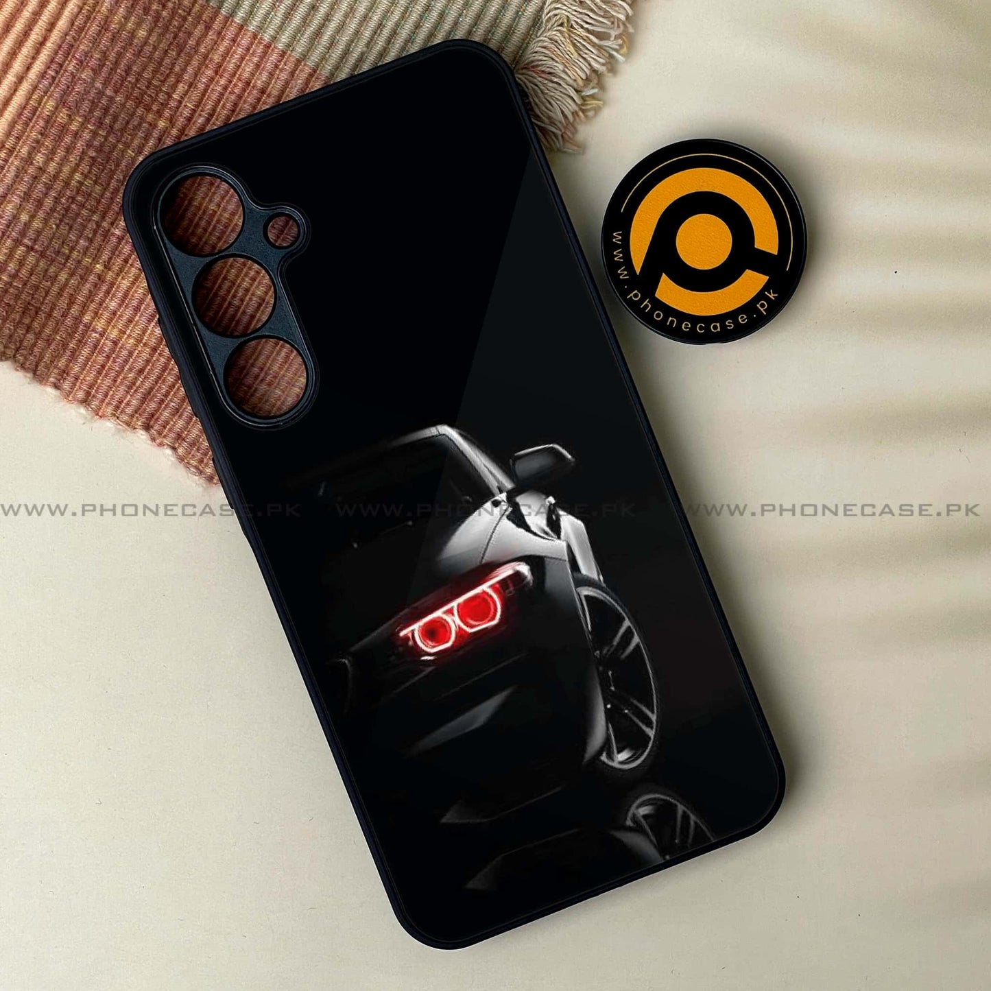 Samsung Galaxy A16 - Black Art Design 6 - Premium Metal Printed soft Bumper Shock Proof Case CS-38077