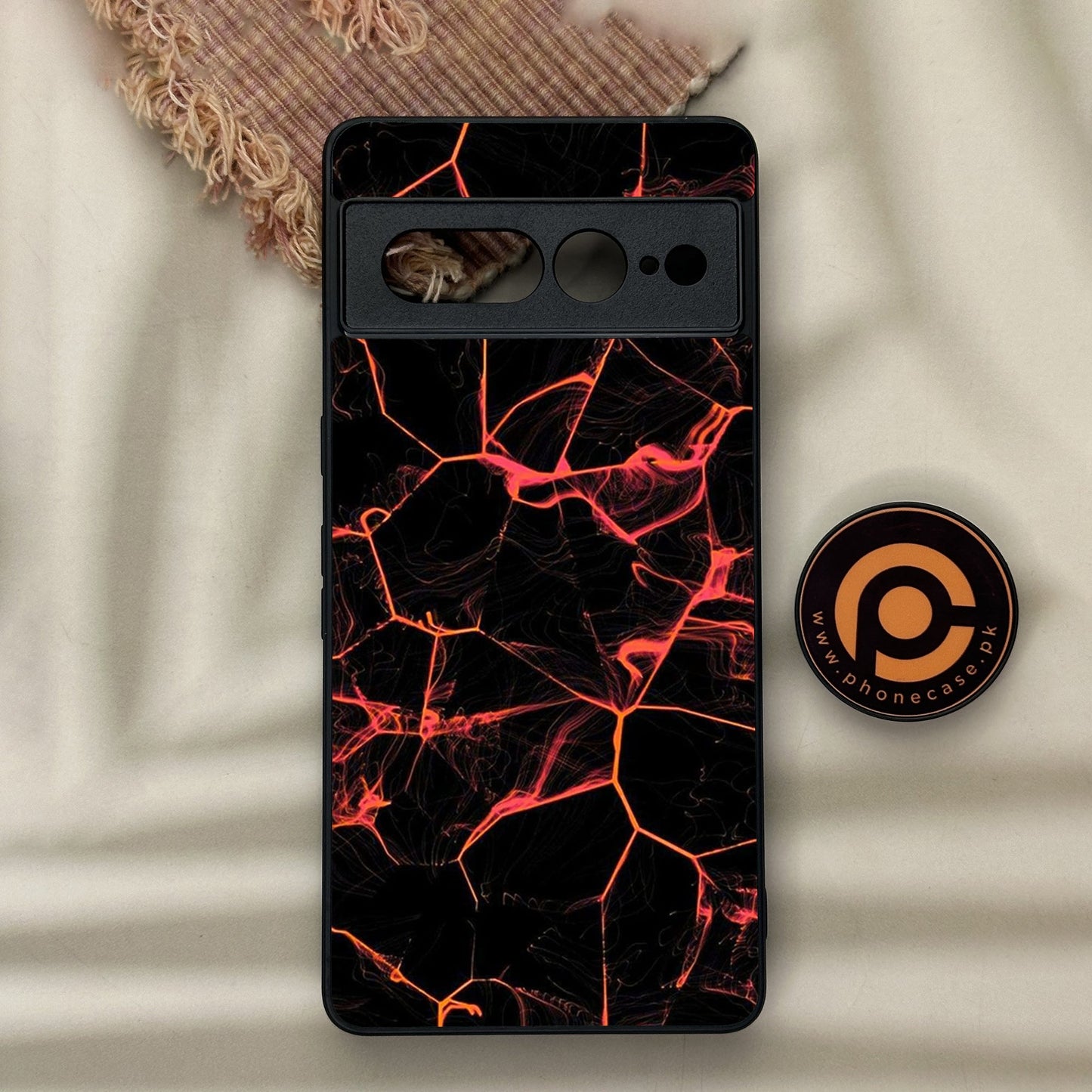 Google Pixel 7 Pro - Black Marble Design 1 - Premium Metal Printed soft Bumper Shock Proof Case CS-37183