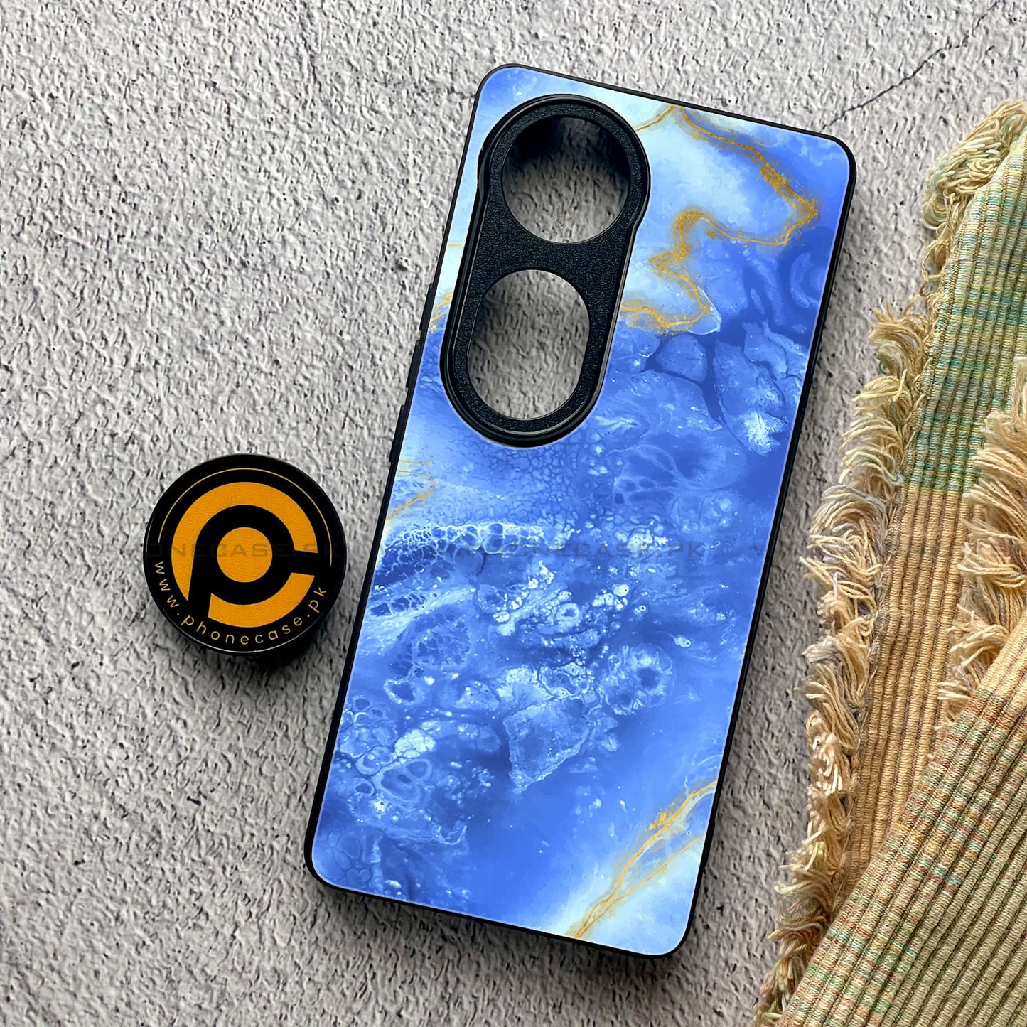 Vivo V40 - Blue Marble 2.0 Design 2 - Premium Metal Printed soft Bumper shock Proof Case CS-39166