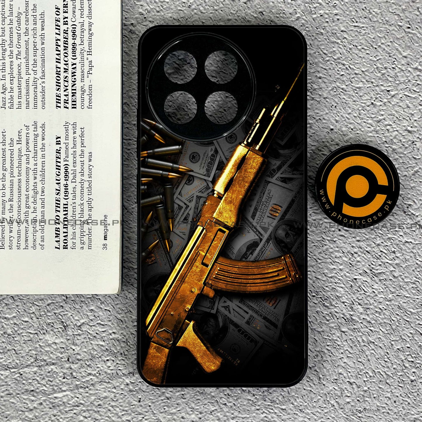 Tecno Spark 30 Pro - Dollar Design 6 - Premium Printed Glass soft Bumper shock Proof Case CS-38583