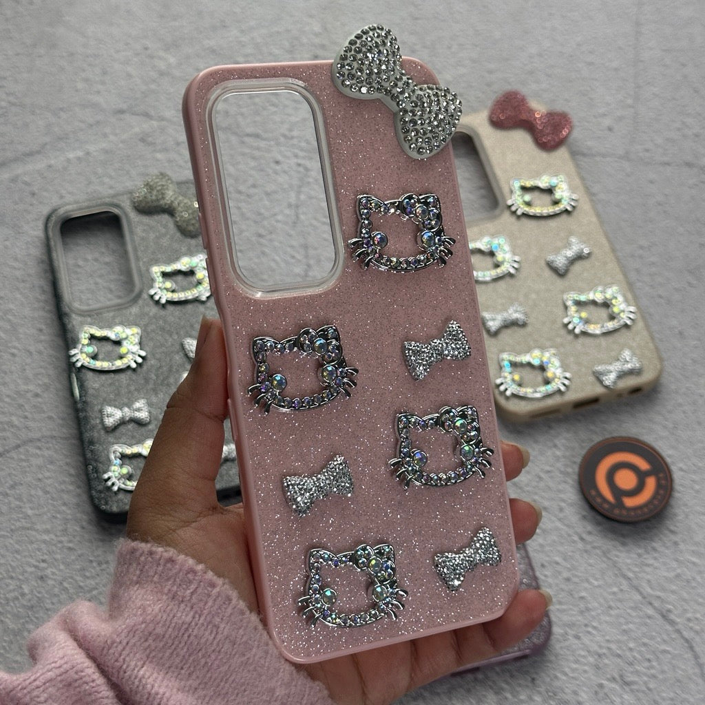 Infinix Hot 60i 4G - Cute Kitty Pookie Glitter Diamond Case
