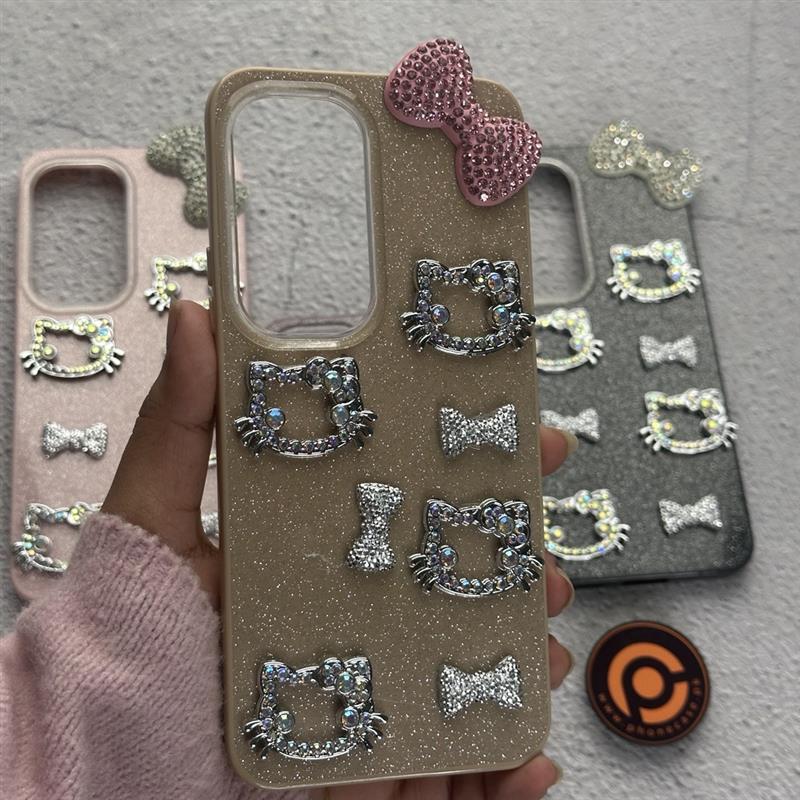 Infinix Hot 60 Pro Plus - Cute Kitty Pookie Glitter Diamond Case