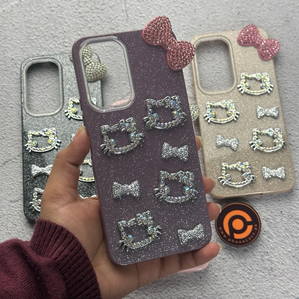 Tecno Spark 40 Pro Plus 4G - Cute Kitty Pookie Glitter Diamond Case