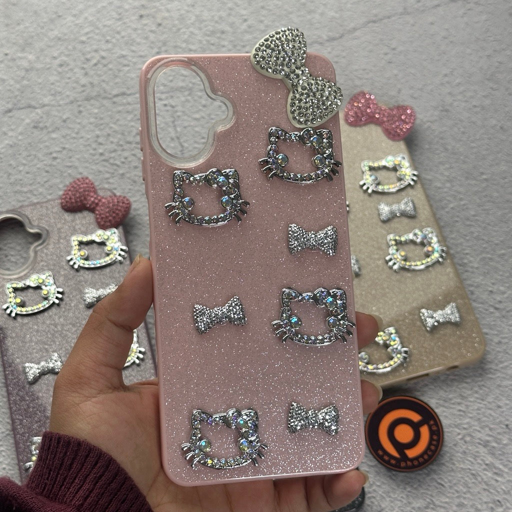 Samsung Galaxy A07 4G - Cute Kitty Pookie Glitter Diamond Case