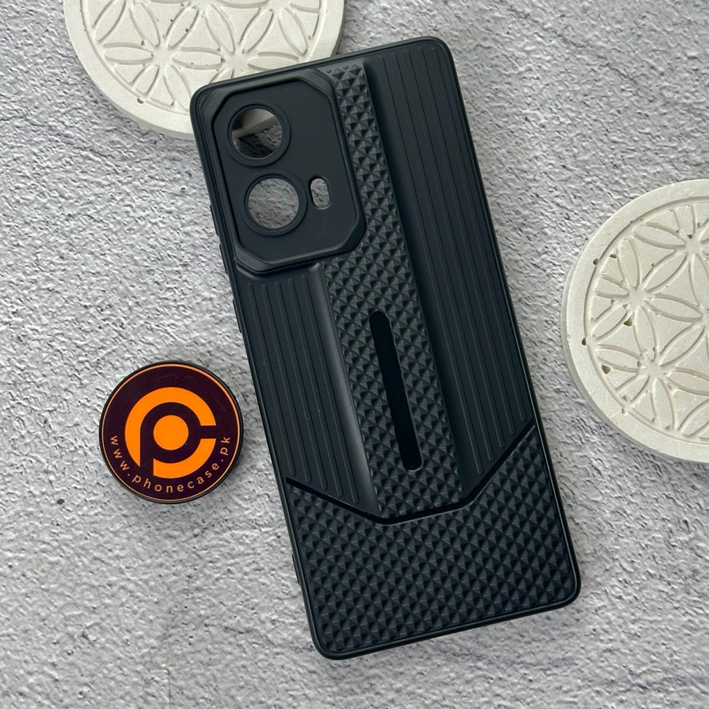 Motorola Moto G85 - Durable Anti-Fall Blackout TPU Back Cover with Camera Protection
