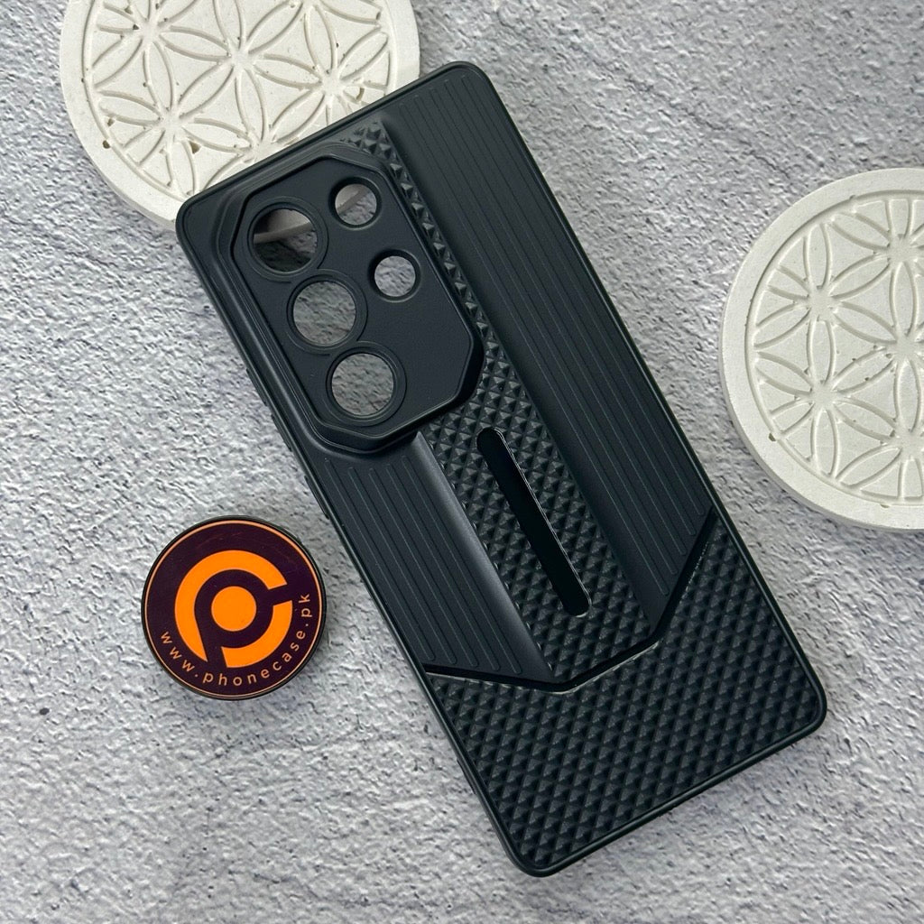 Itel S25 Ultra - Durable Anti-Fall Blackout TPU Back Cover with Camera Protection